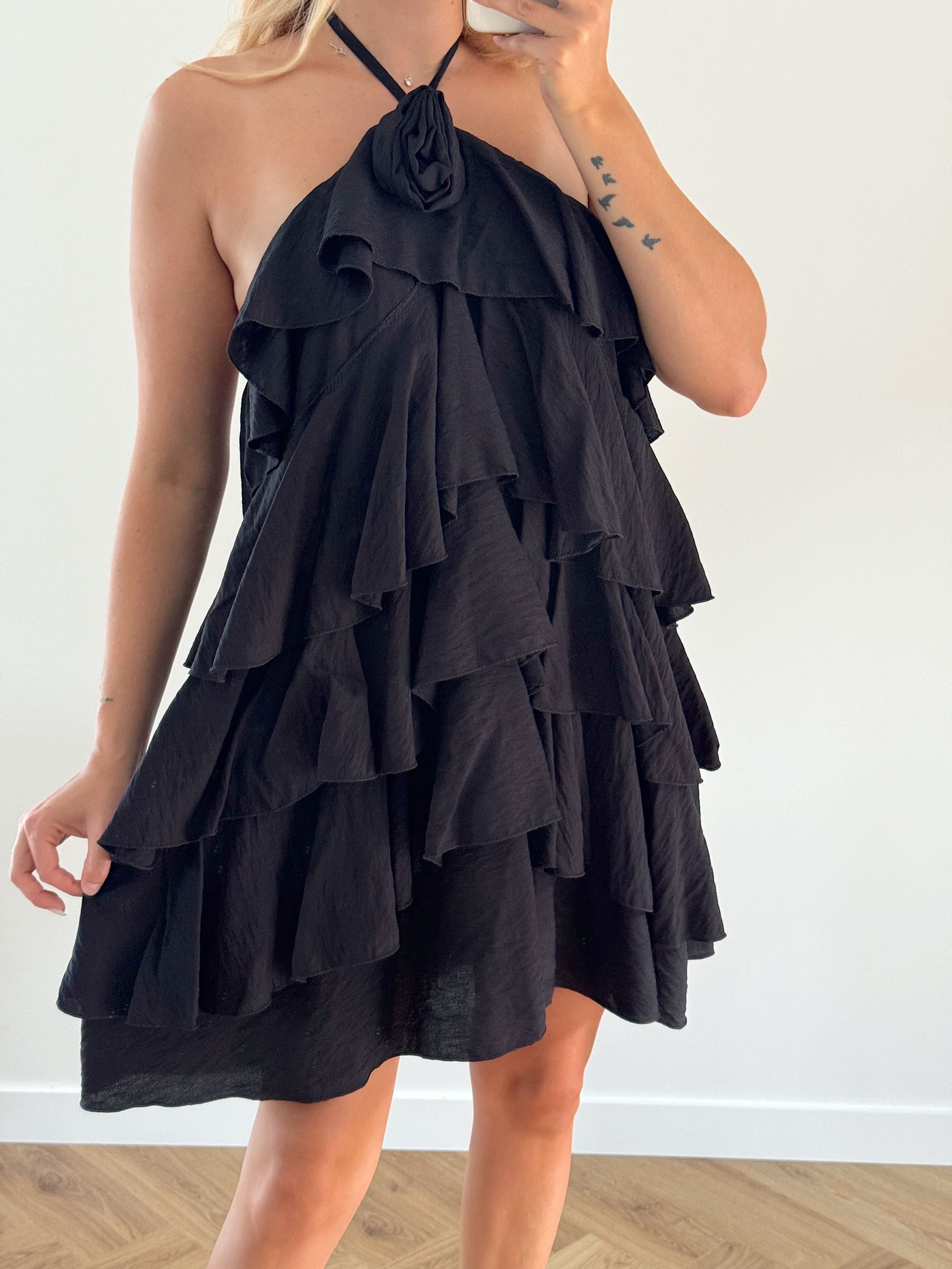 VESTIDO AMBRA - NEGRO