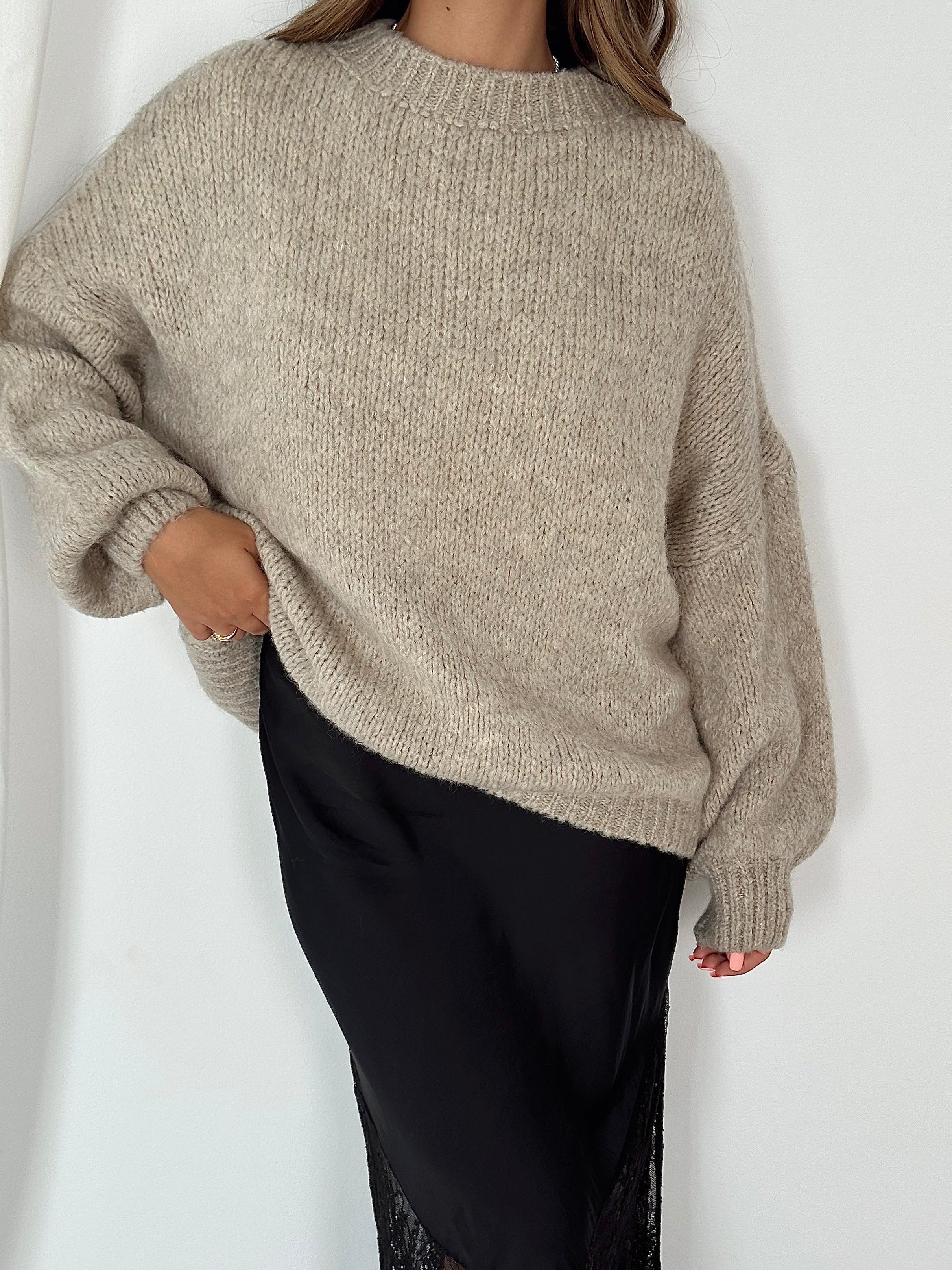 PULL CLOÉ - TAUPE