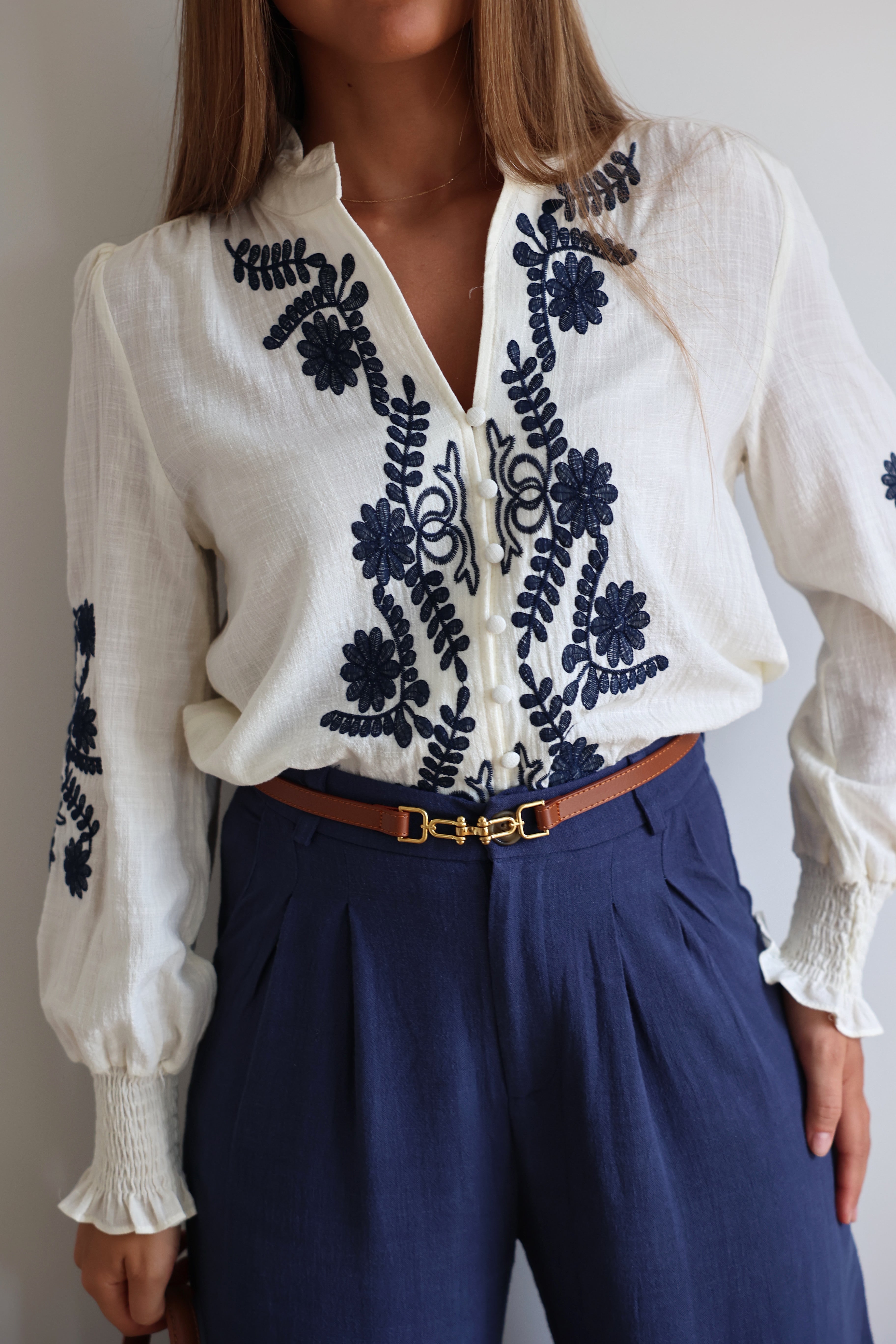 SUZANNA BLOUSE - WHITE