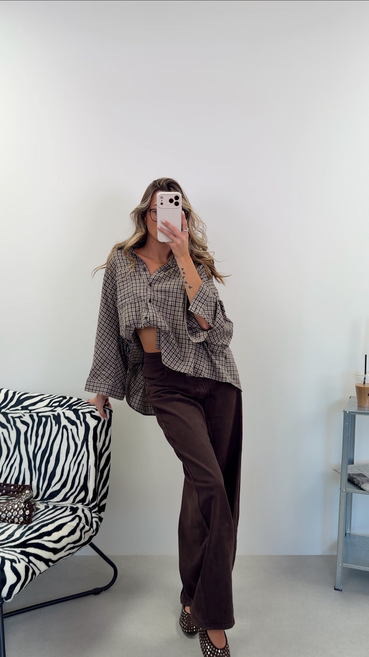 CHEMISE MANON - MARRON