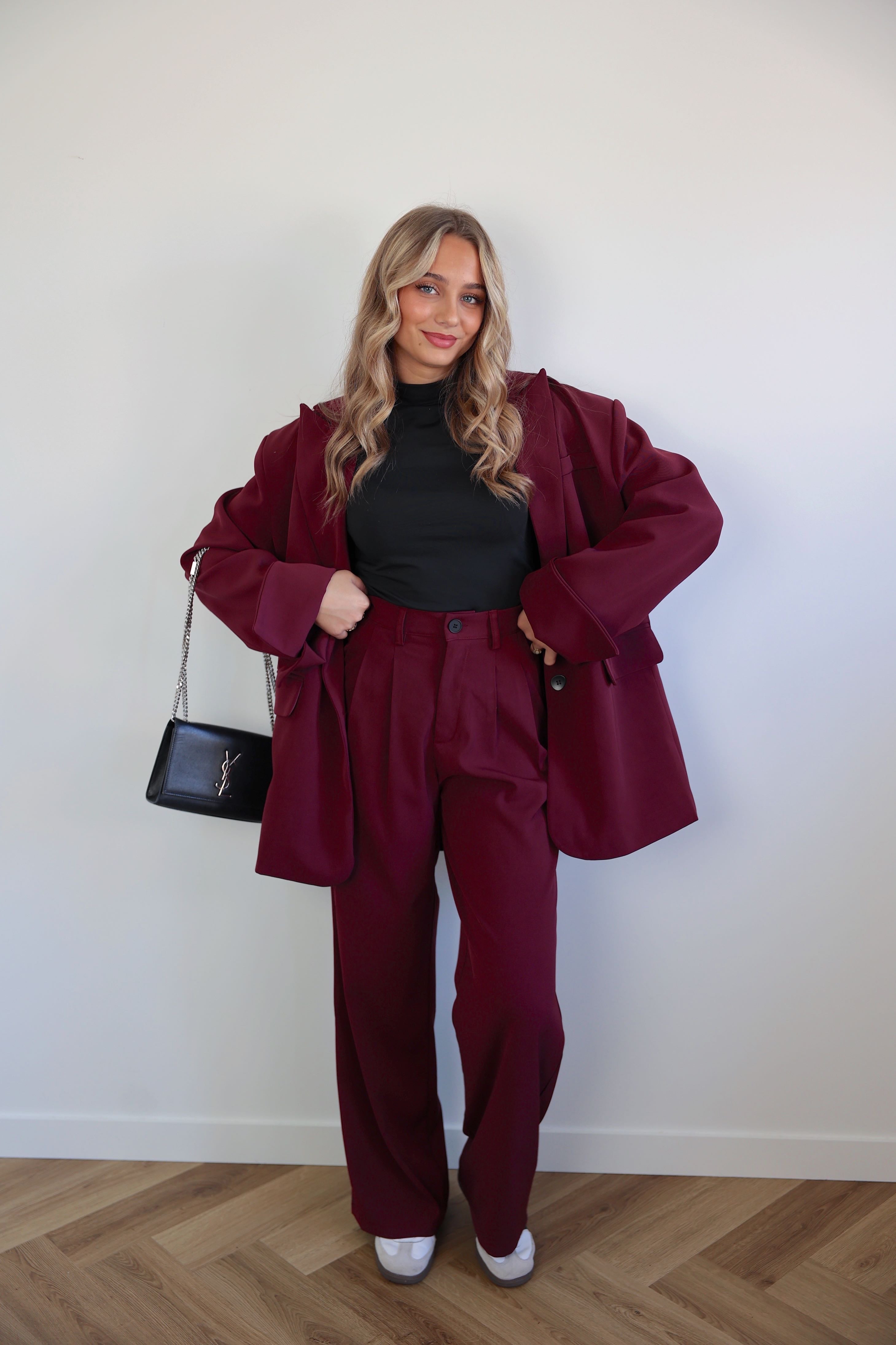 PANTALON SIMONA - BORDEAUX