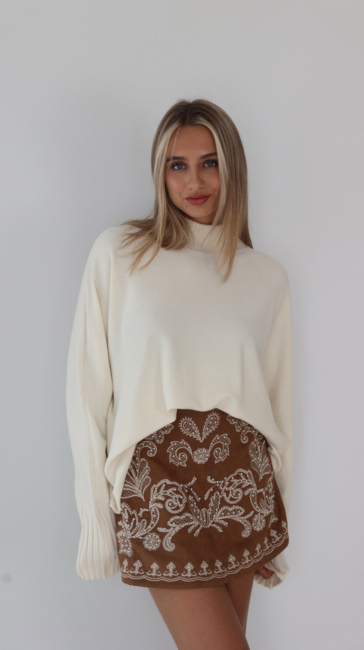 JUPE-SHORT YSIA - CAMEL