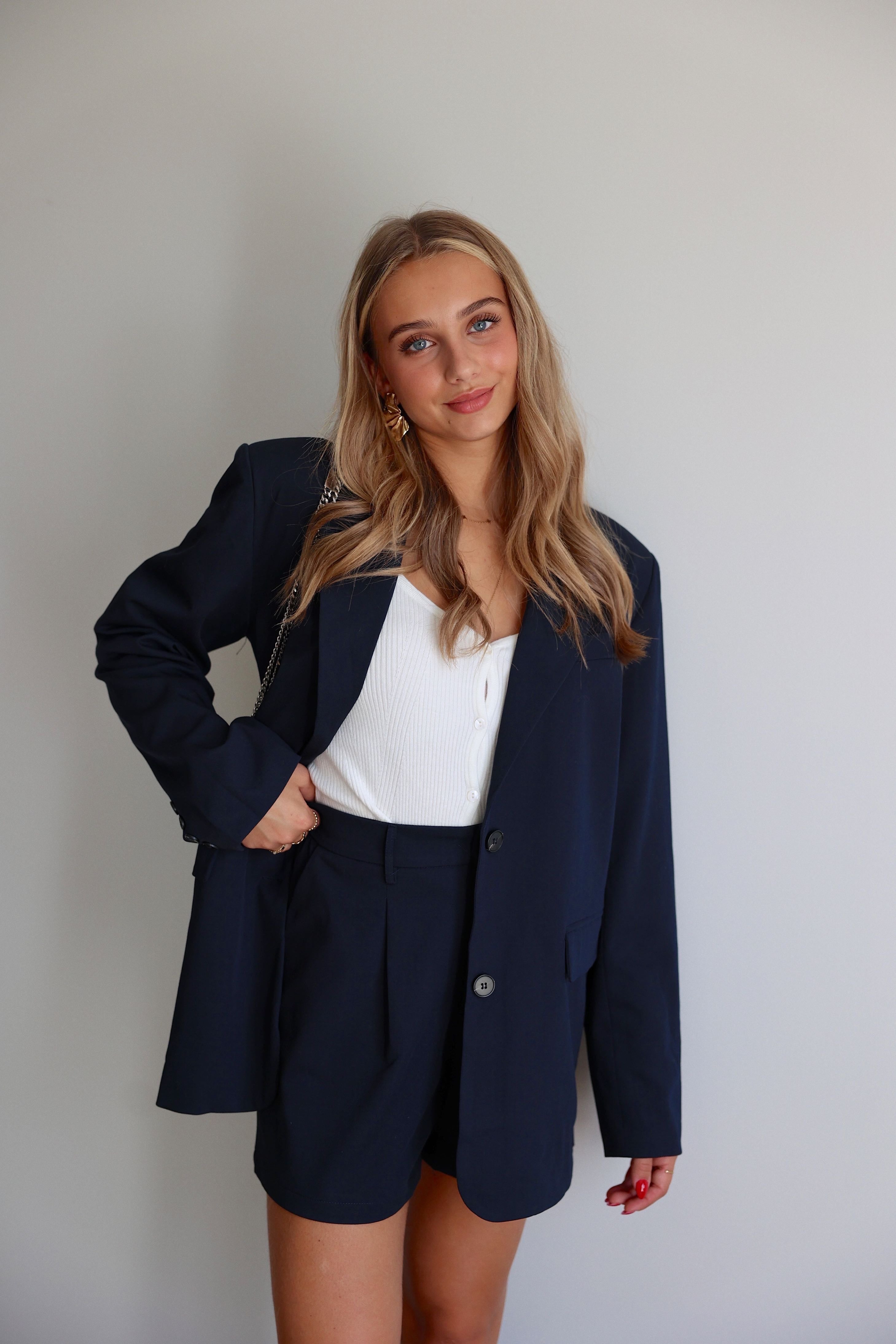 BLAZER NONA - BLEU MARINE