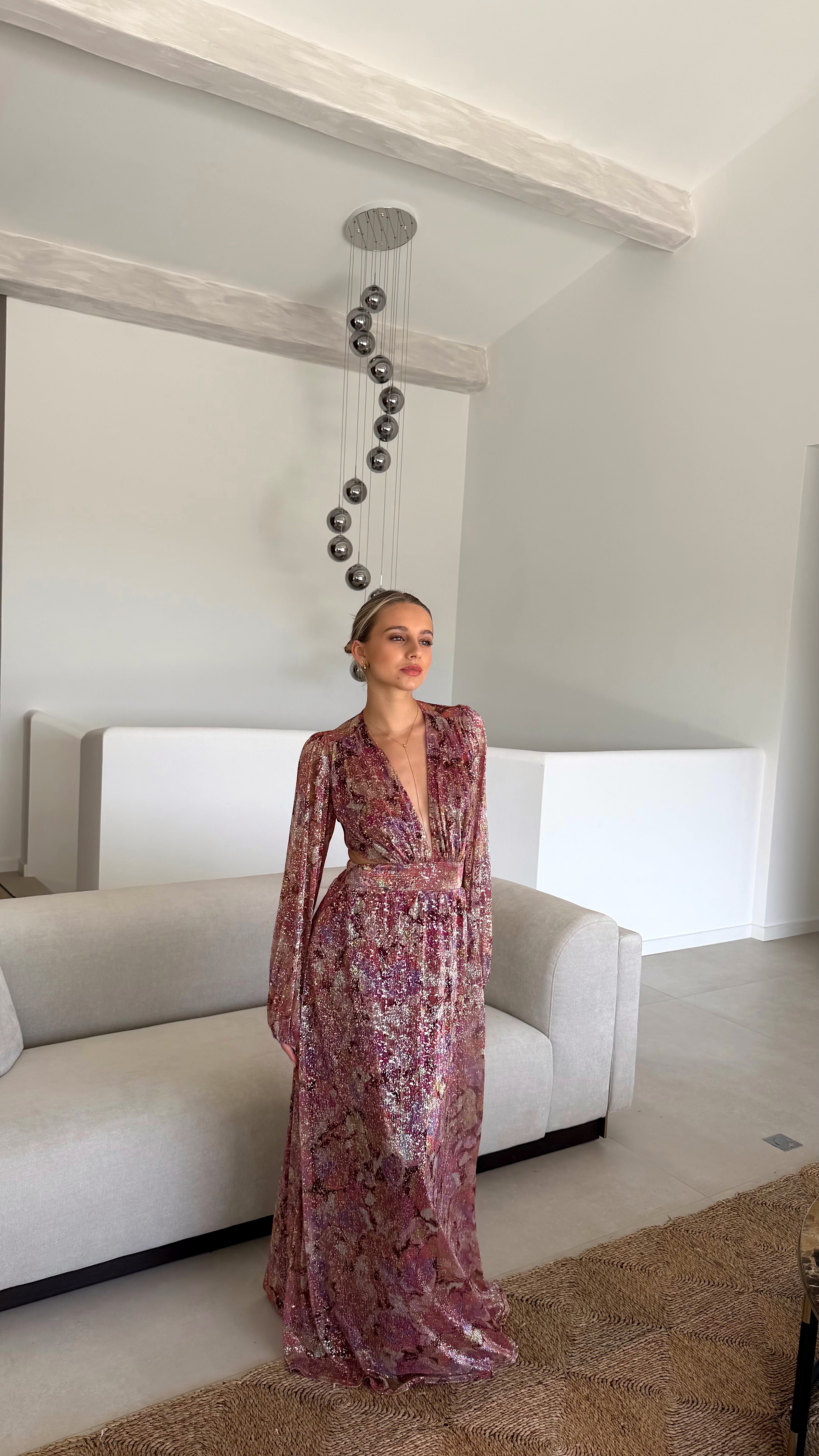 SIENNA DRESS - DARK PINK