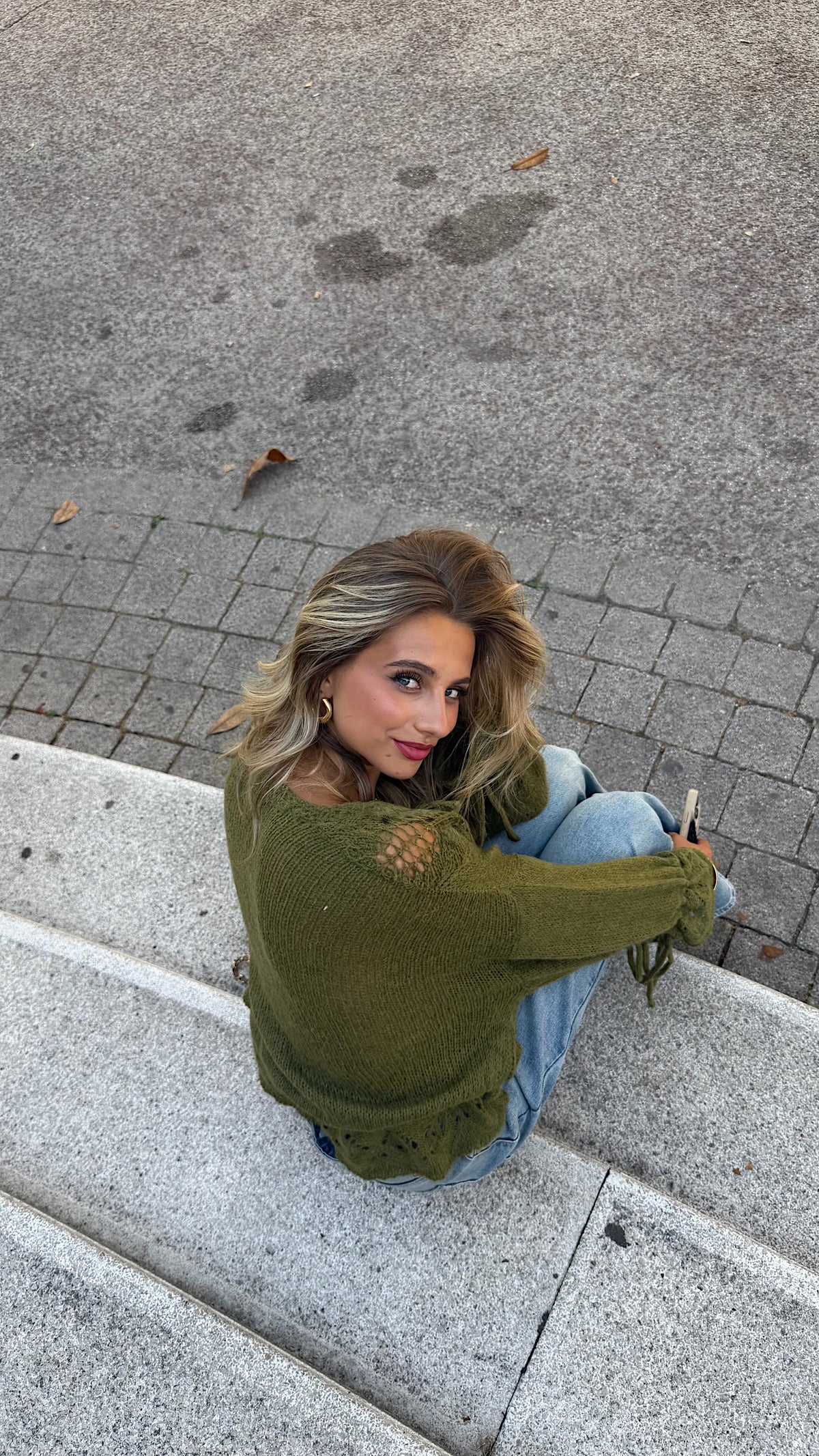 GILET JENNY - OLIVE