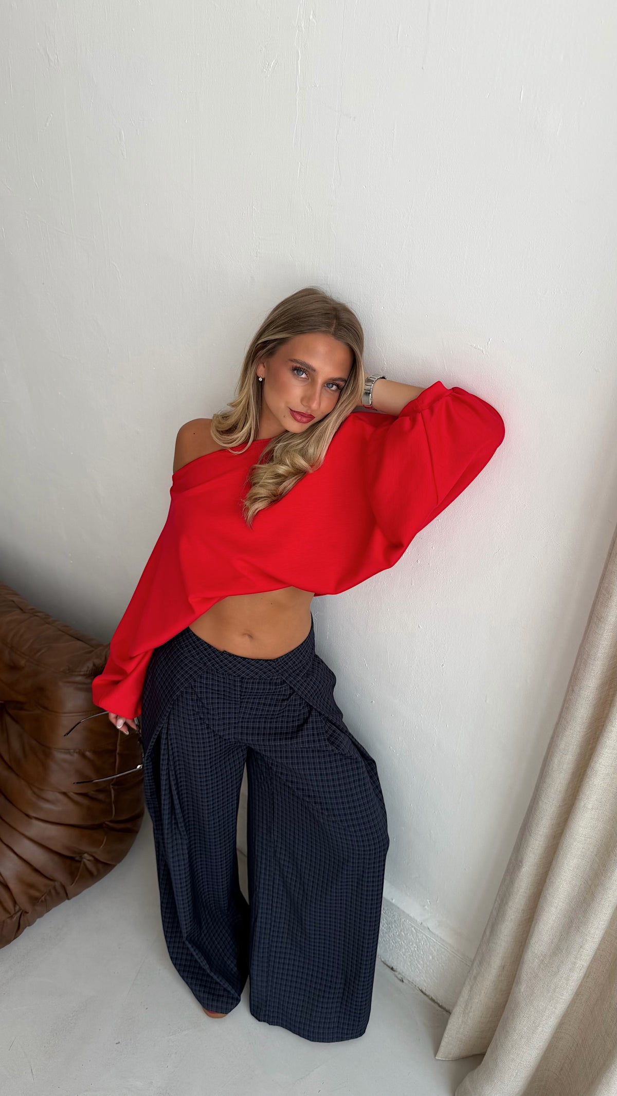 SWEAT MANON - ROUGE