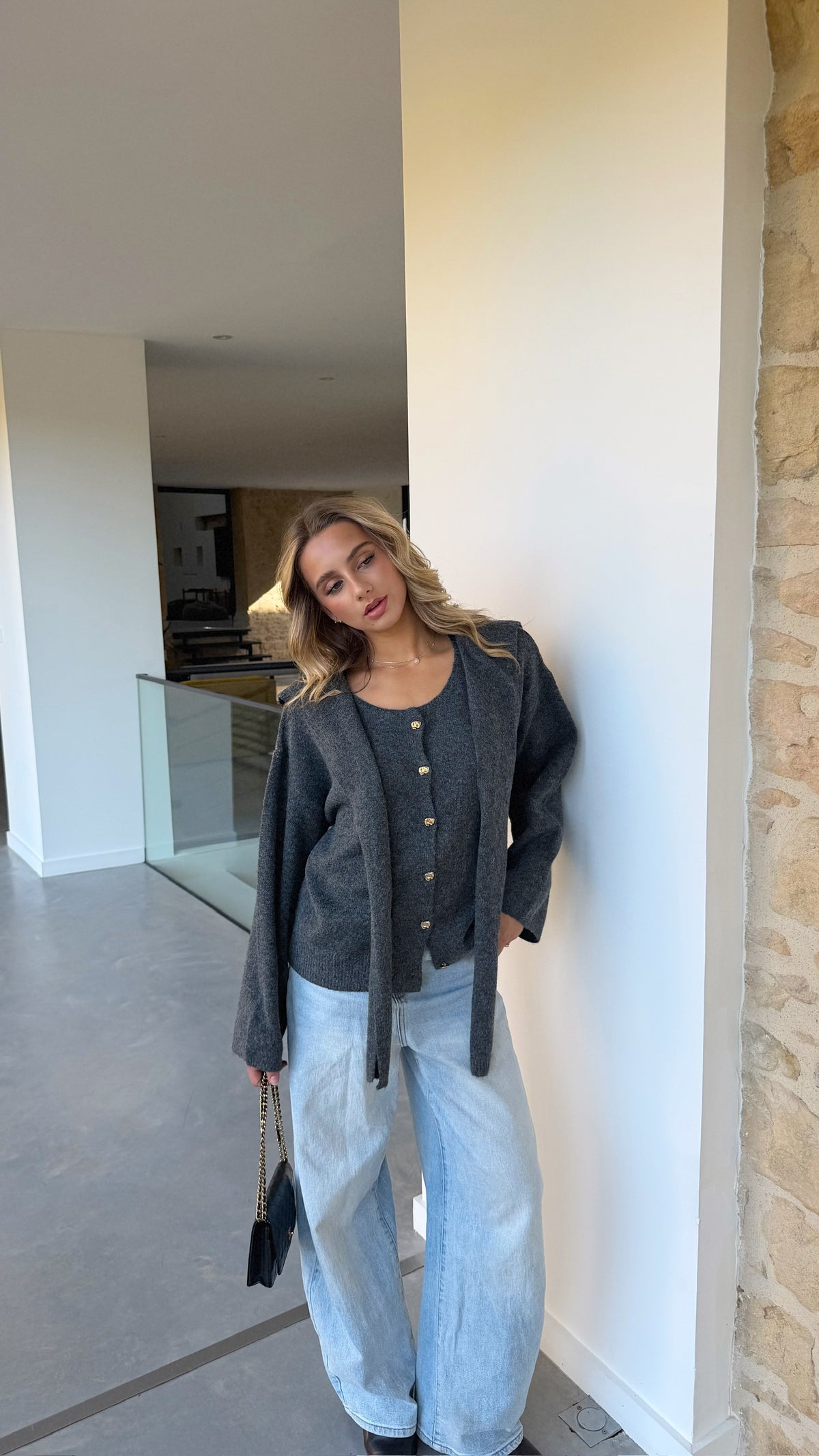 GILET LAURA - GRIS