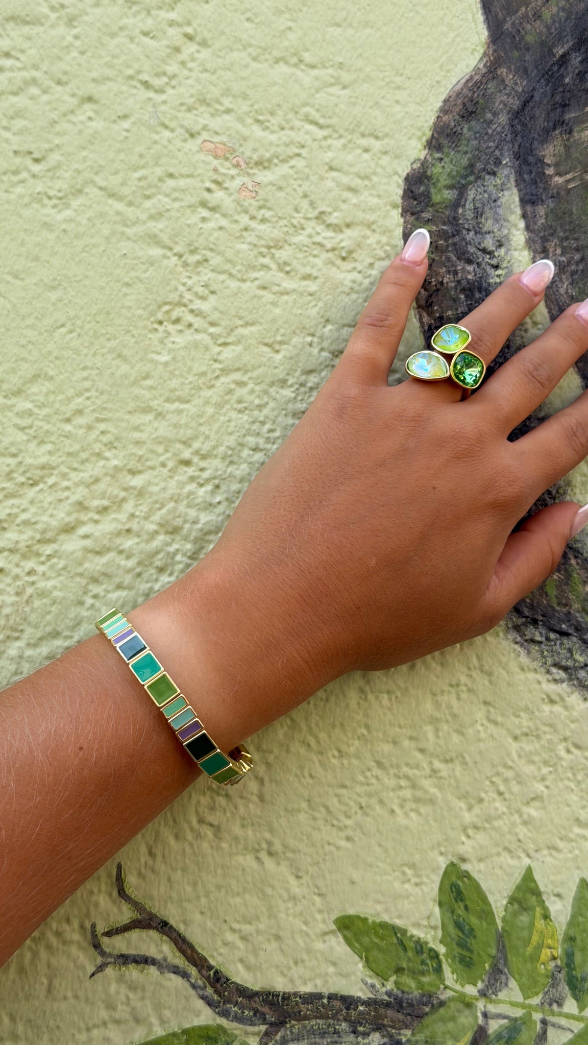 BRACELET MOSAÏQUE - VERT