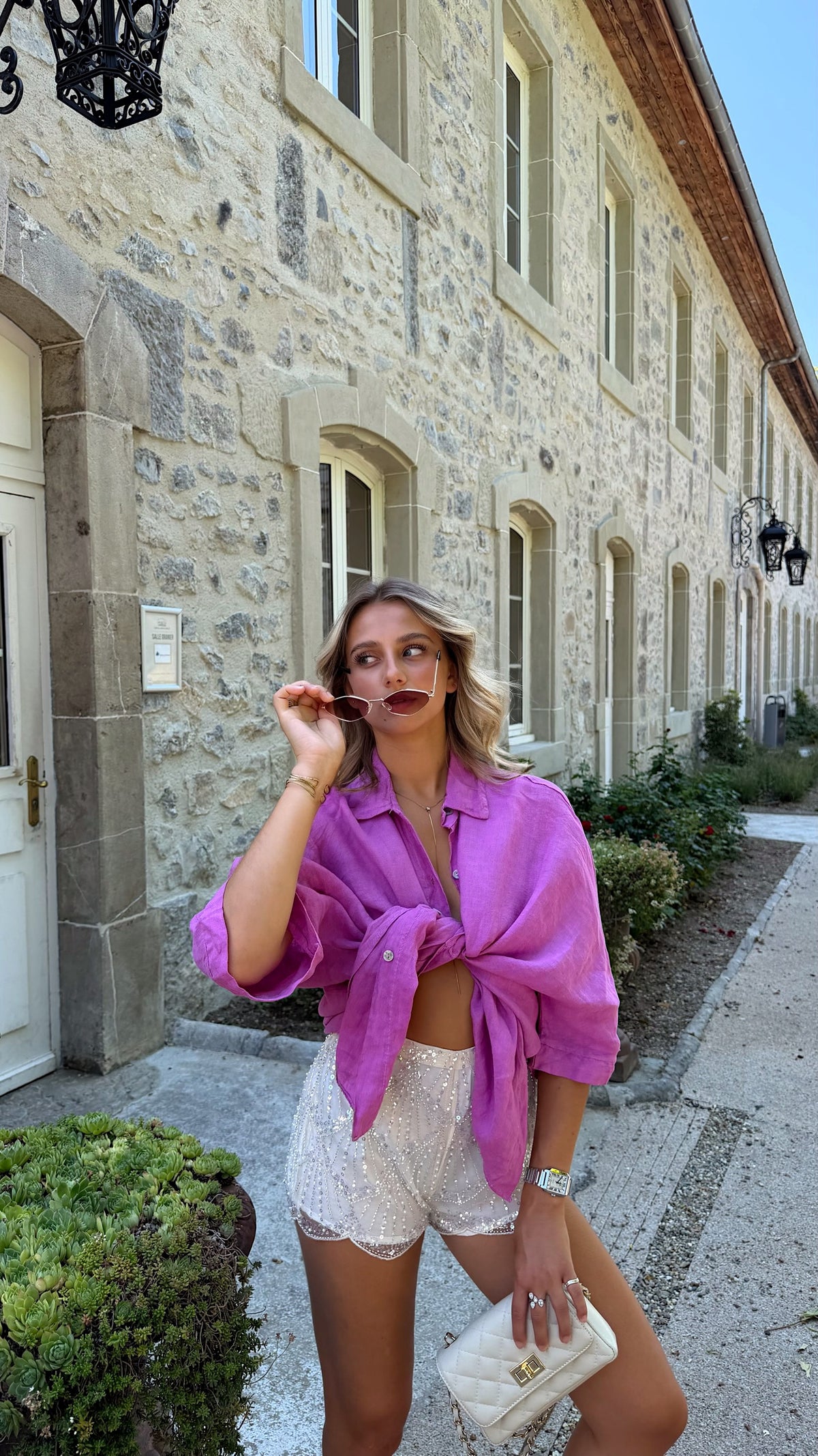 CAMISA LINA - VIOLETA