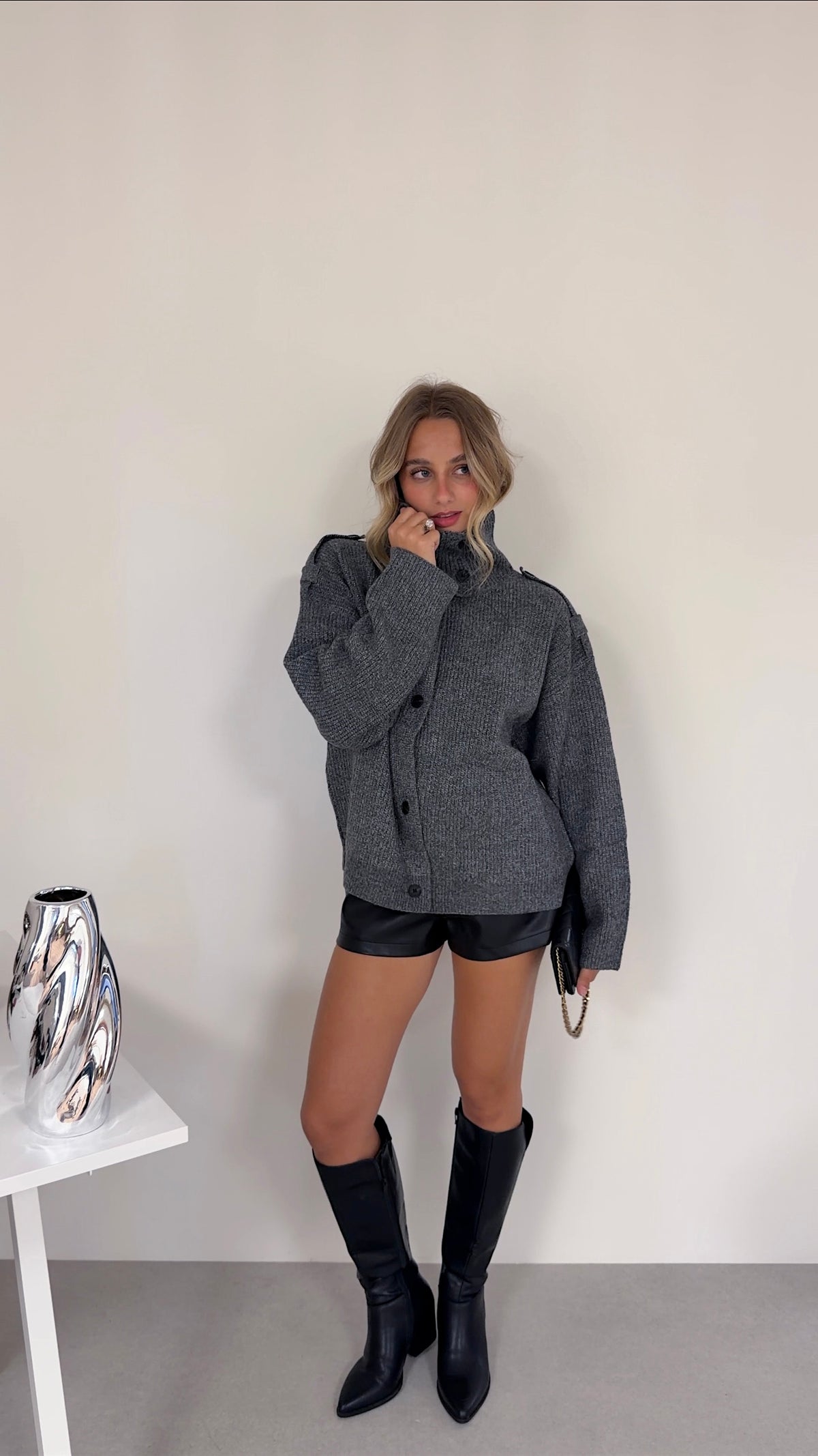 GILET LAURIE - GRIS