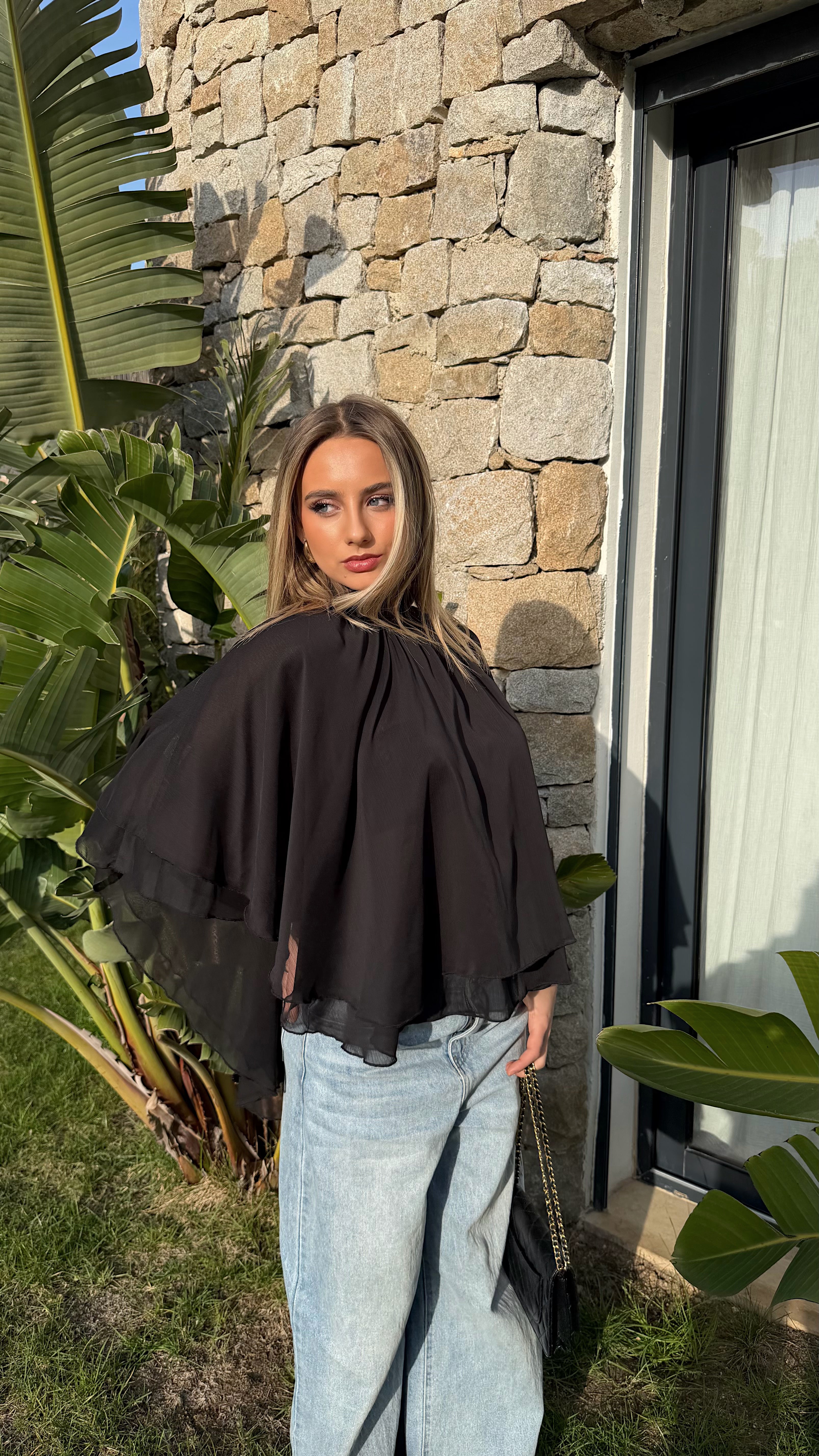 BLOUSE ISALIA - NOIR