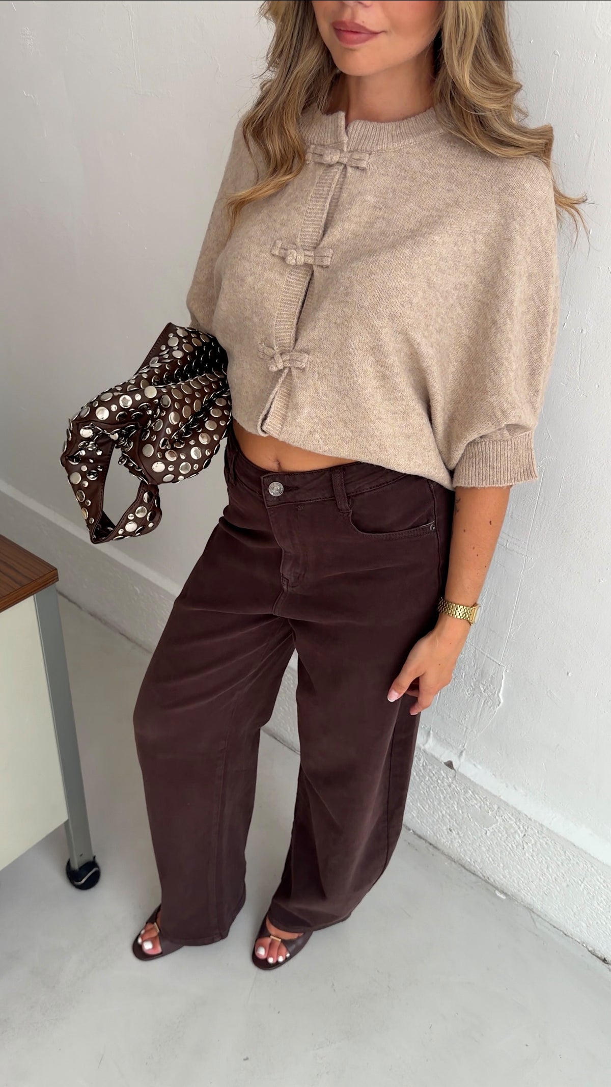 GILET OULAYA - CAMEL