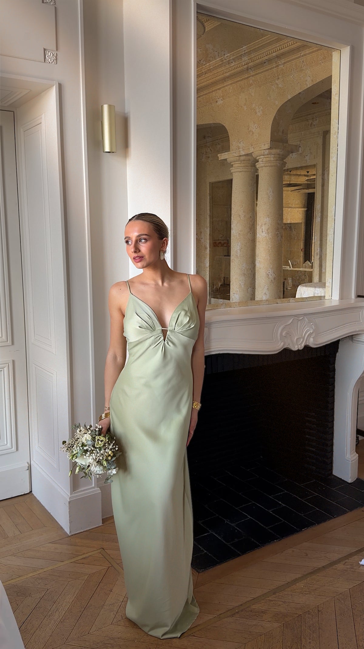 ANITA DRESS - SAGE GREEN
