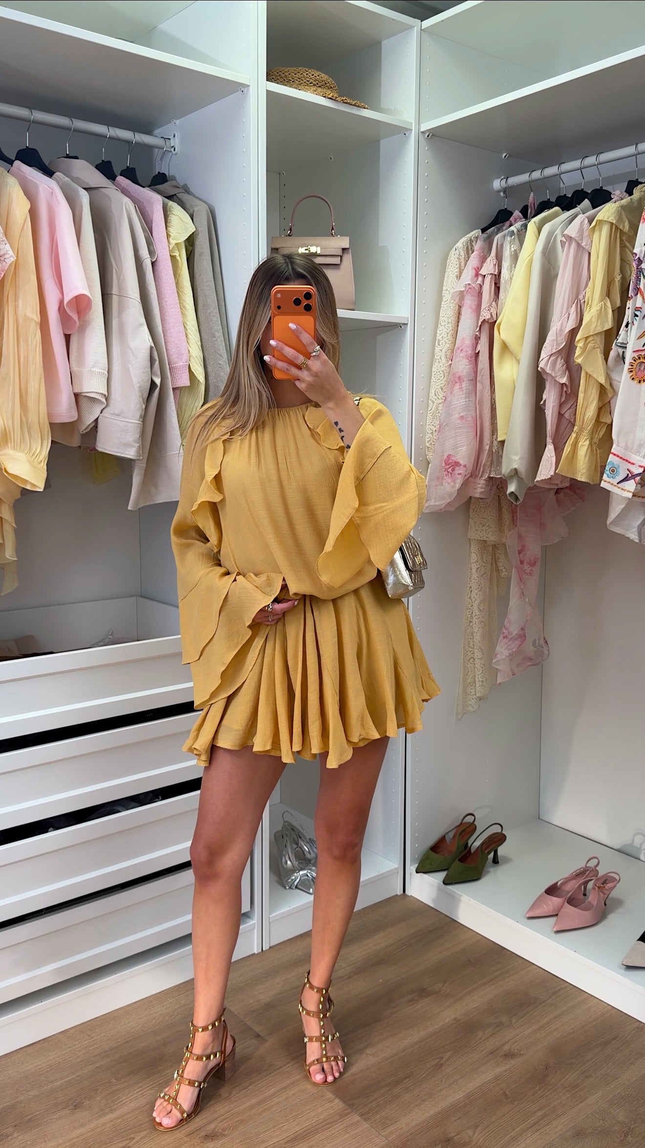 ROBE DOLORES - JAUNE