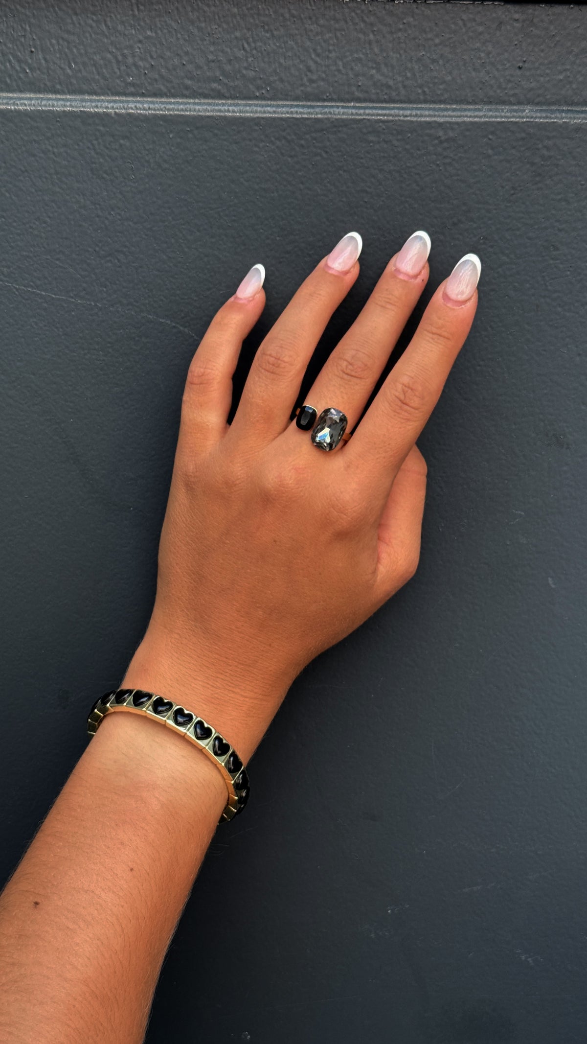 BRACELET PETIT COEUR - NOIR