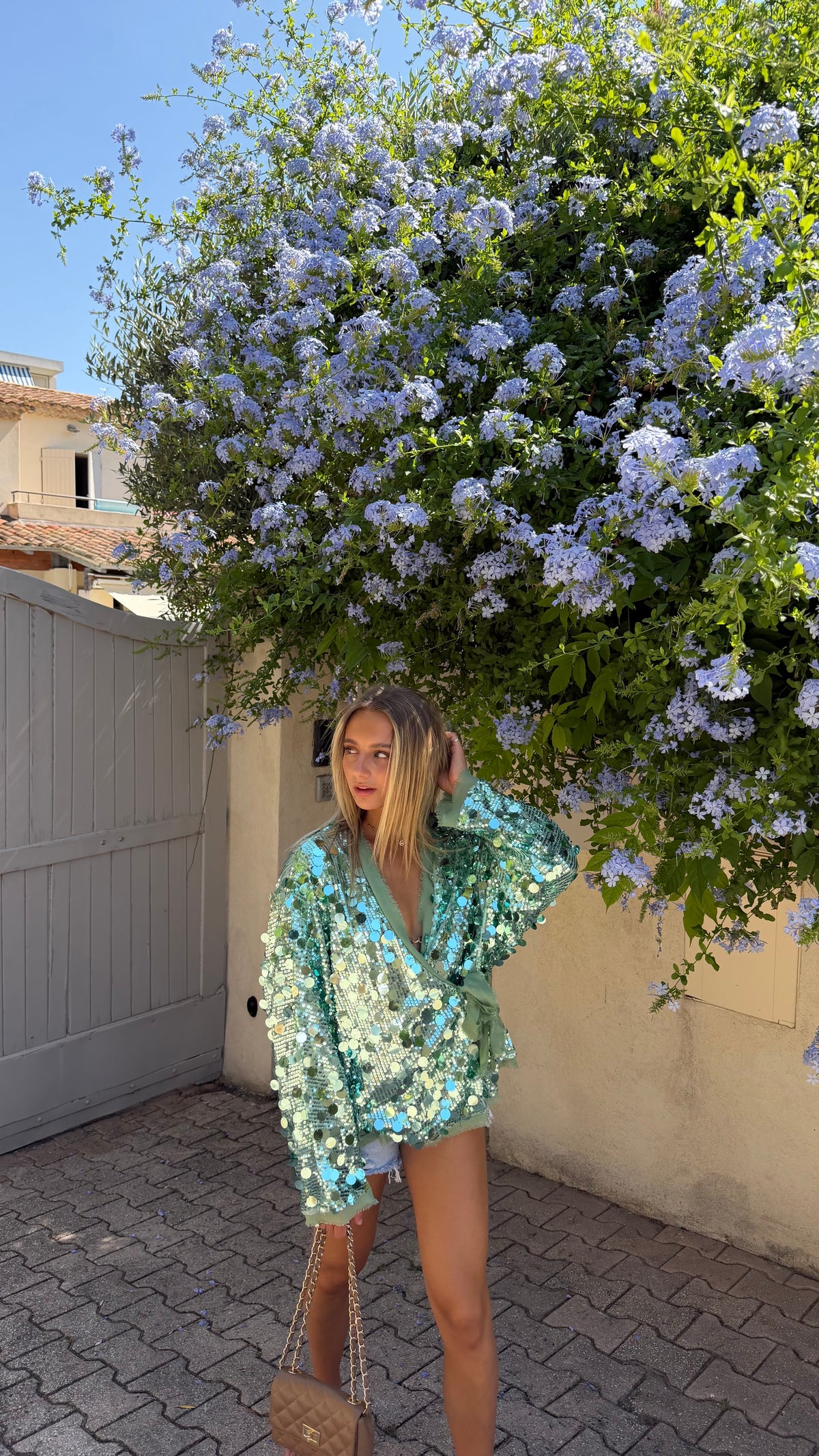 GILET ALICE - TURQUOISE