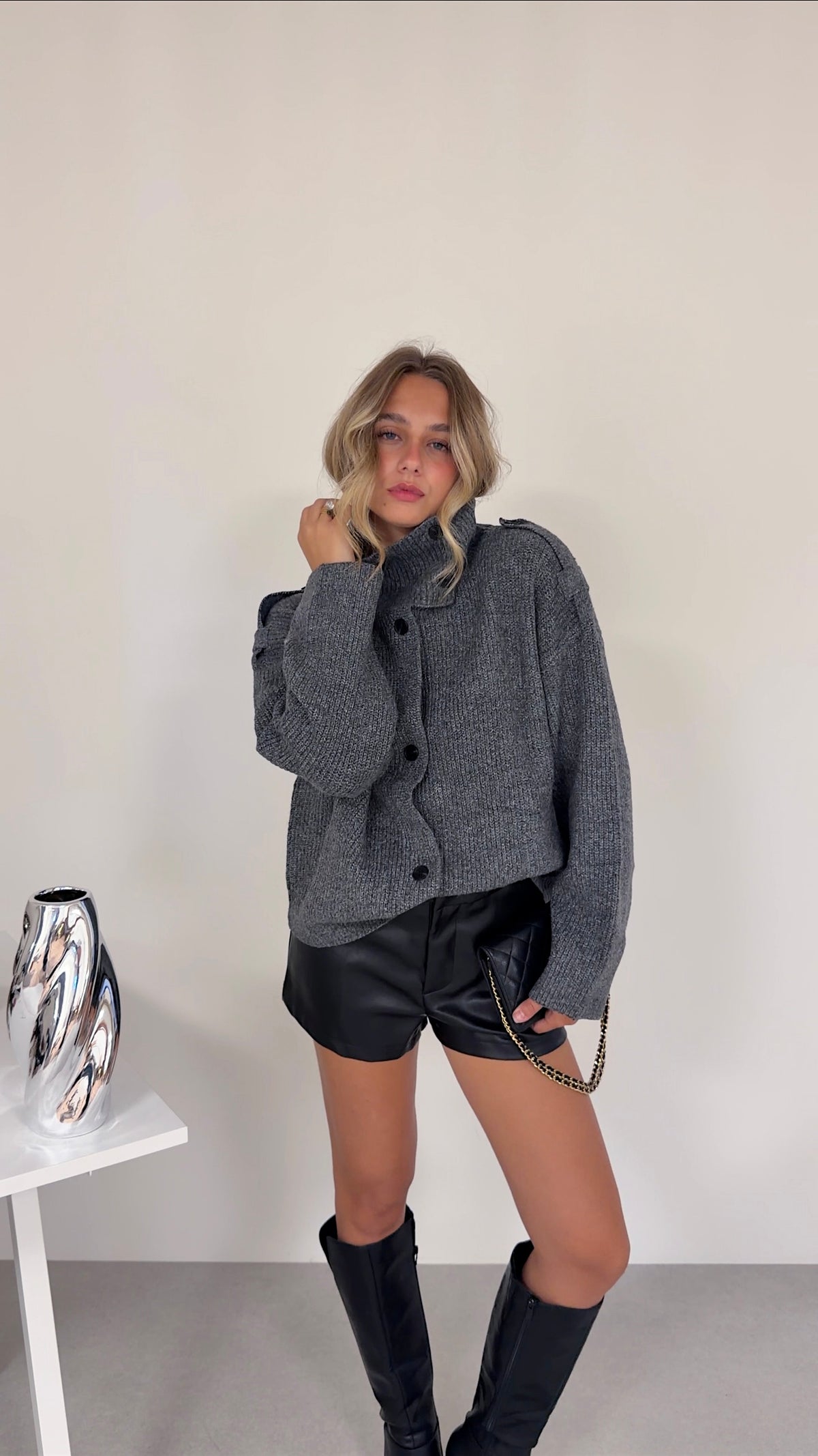 GILET LAURIE - GRIS