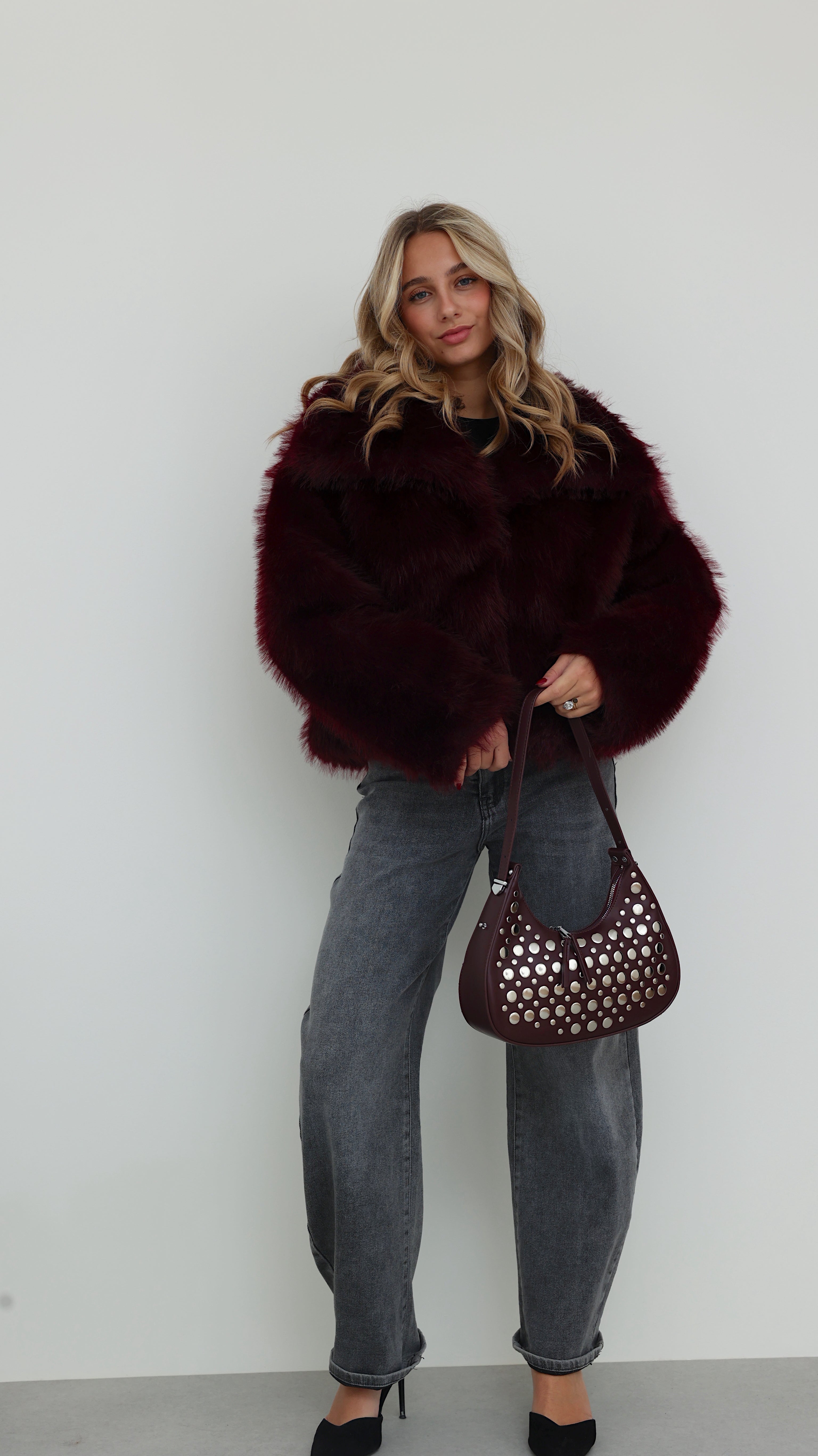 INES JACKET - BORDEAUX