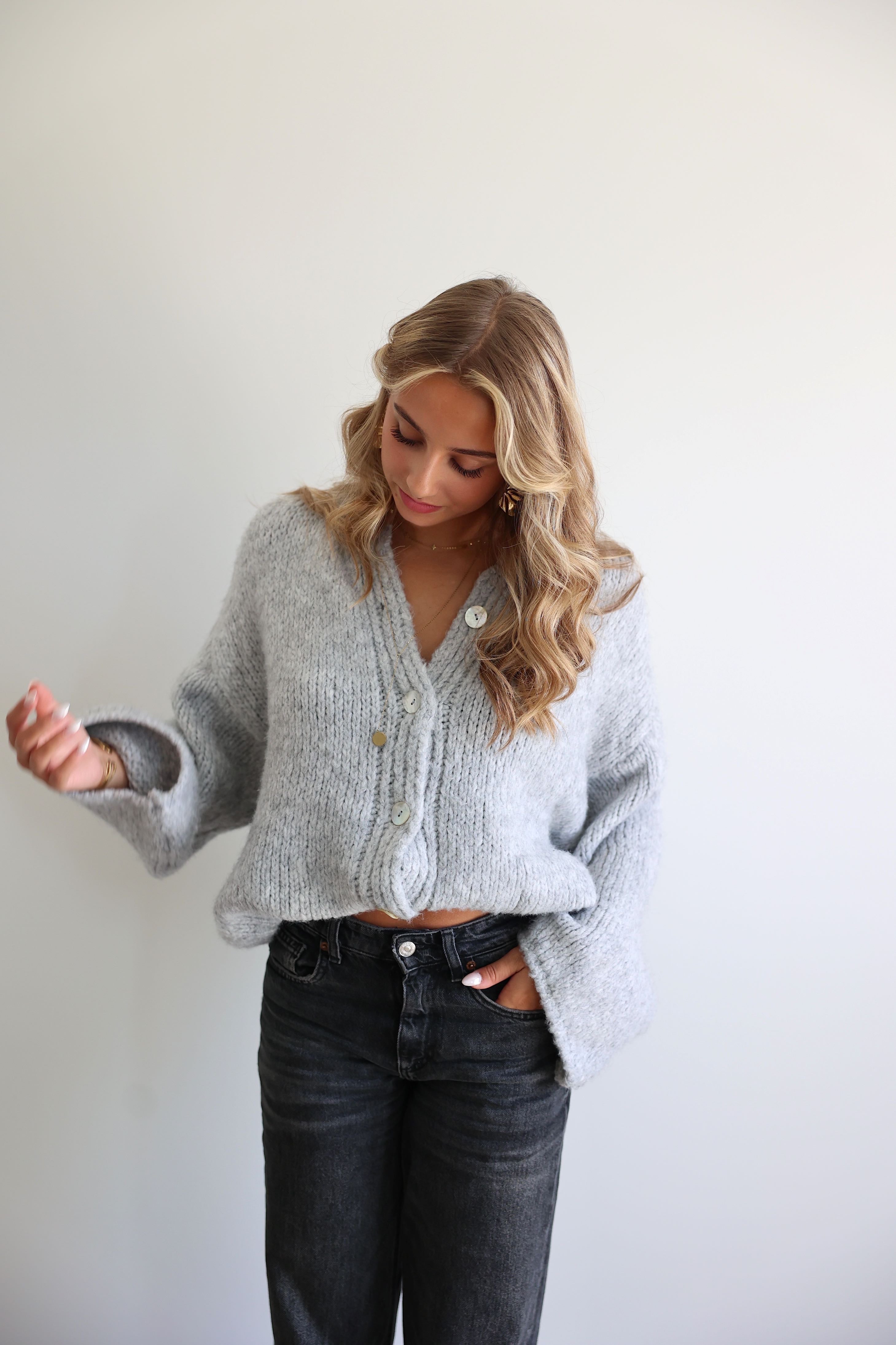 LARA CARDIGAN - GREY