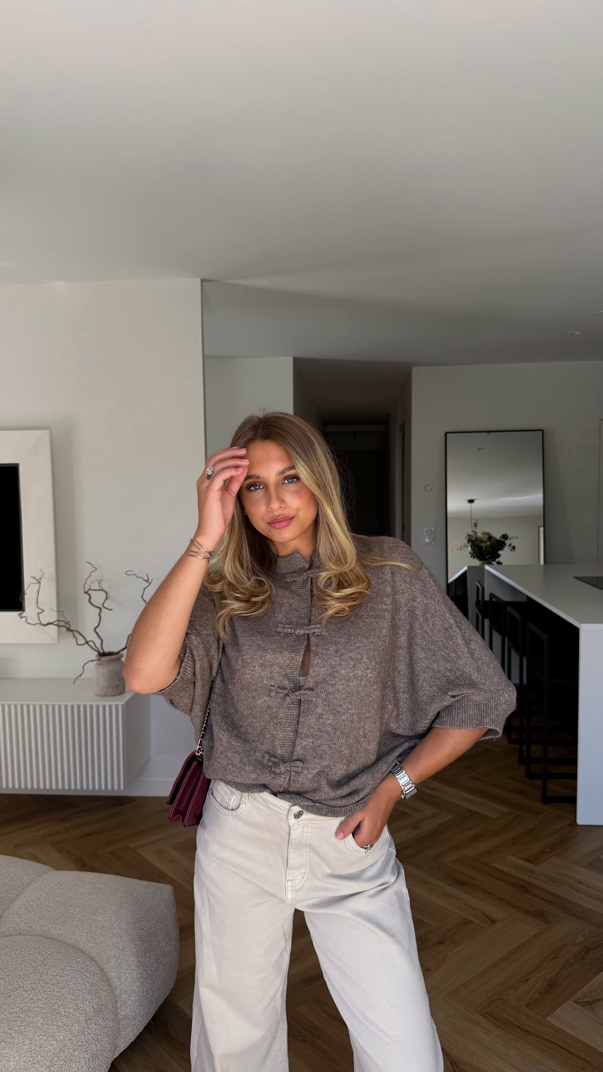 GILET OULAYA - TAUPE