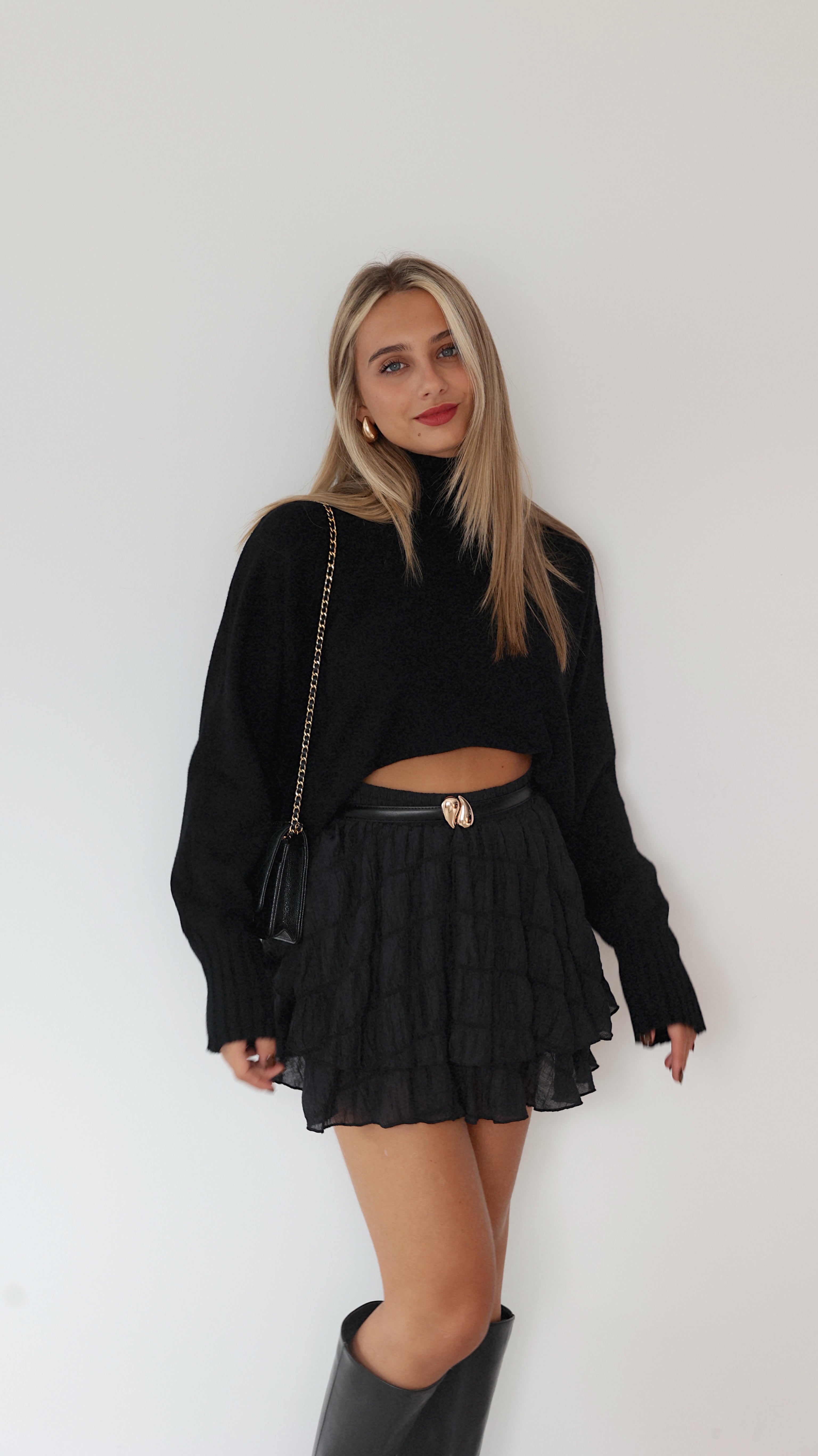 LYSE SKORT-SHORTS - NEGRO