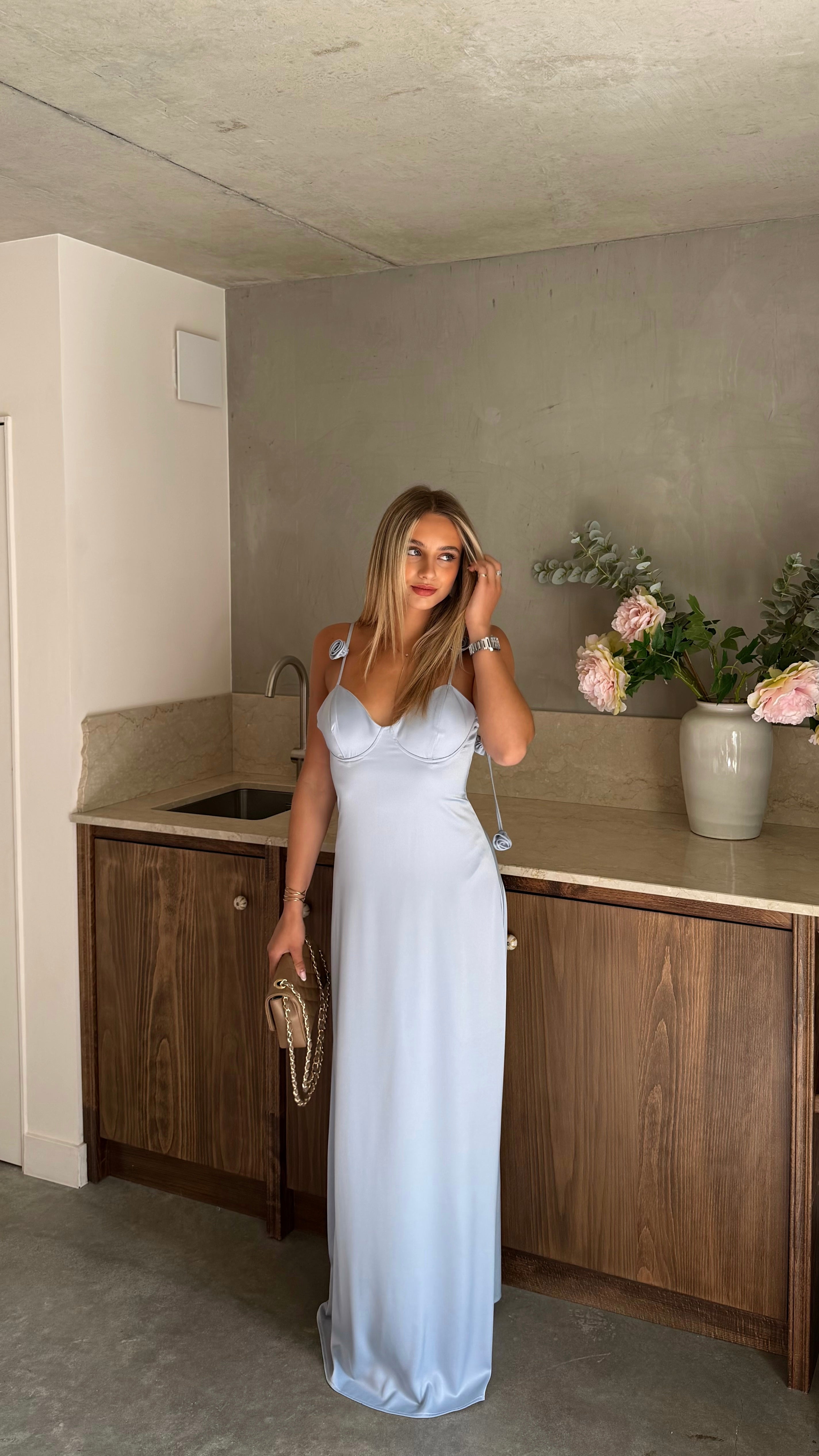ROBE VALENTINA - BLEU CIEL