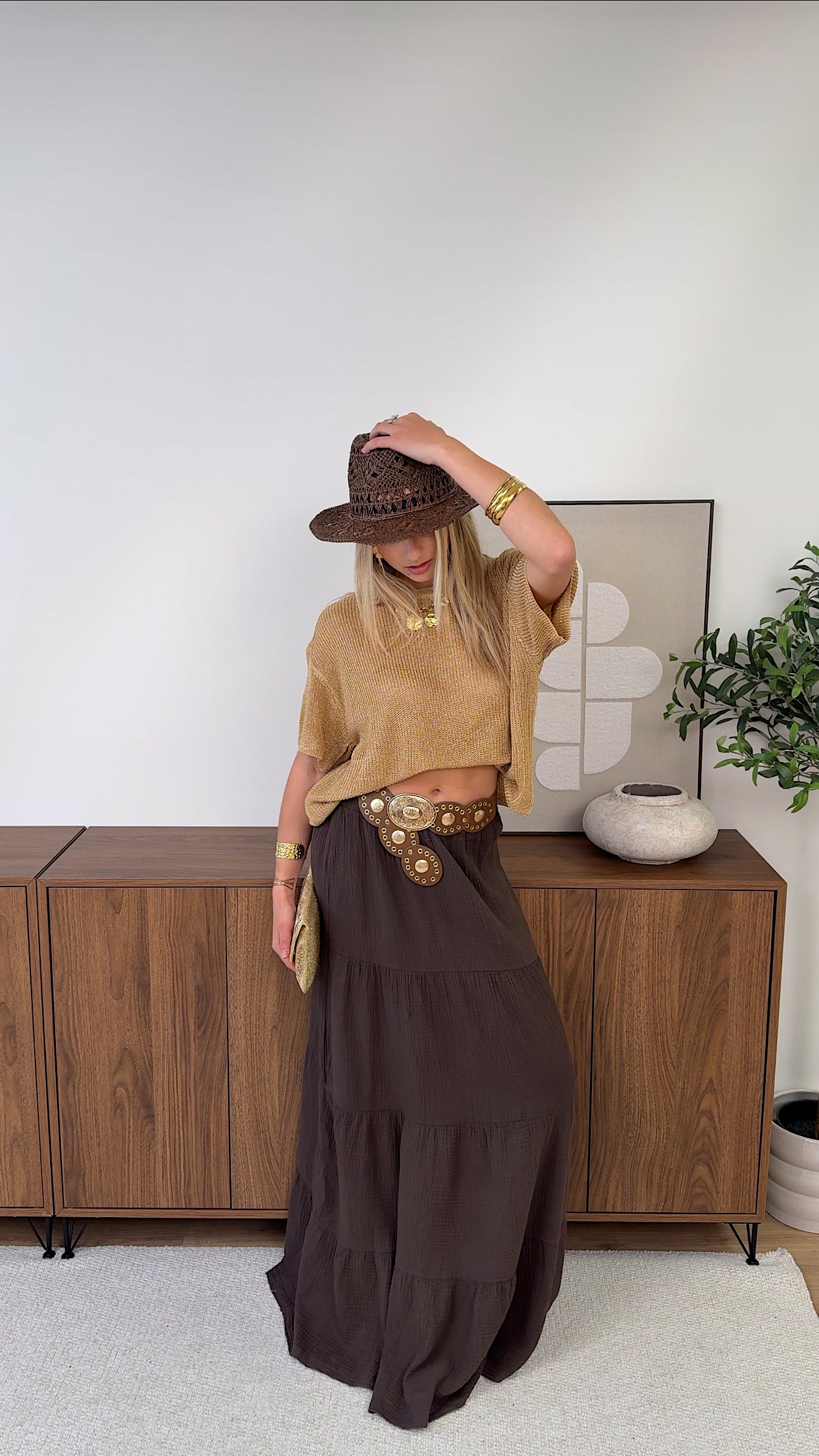 CEINTURE SOPHIE - MARRON