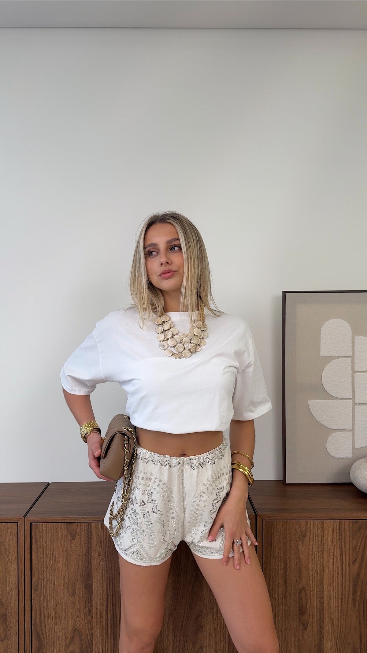 SHORT LOREN - BEIGE
