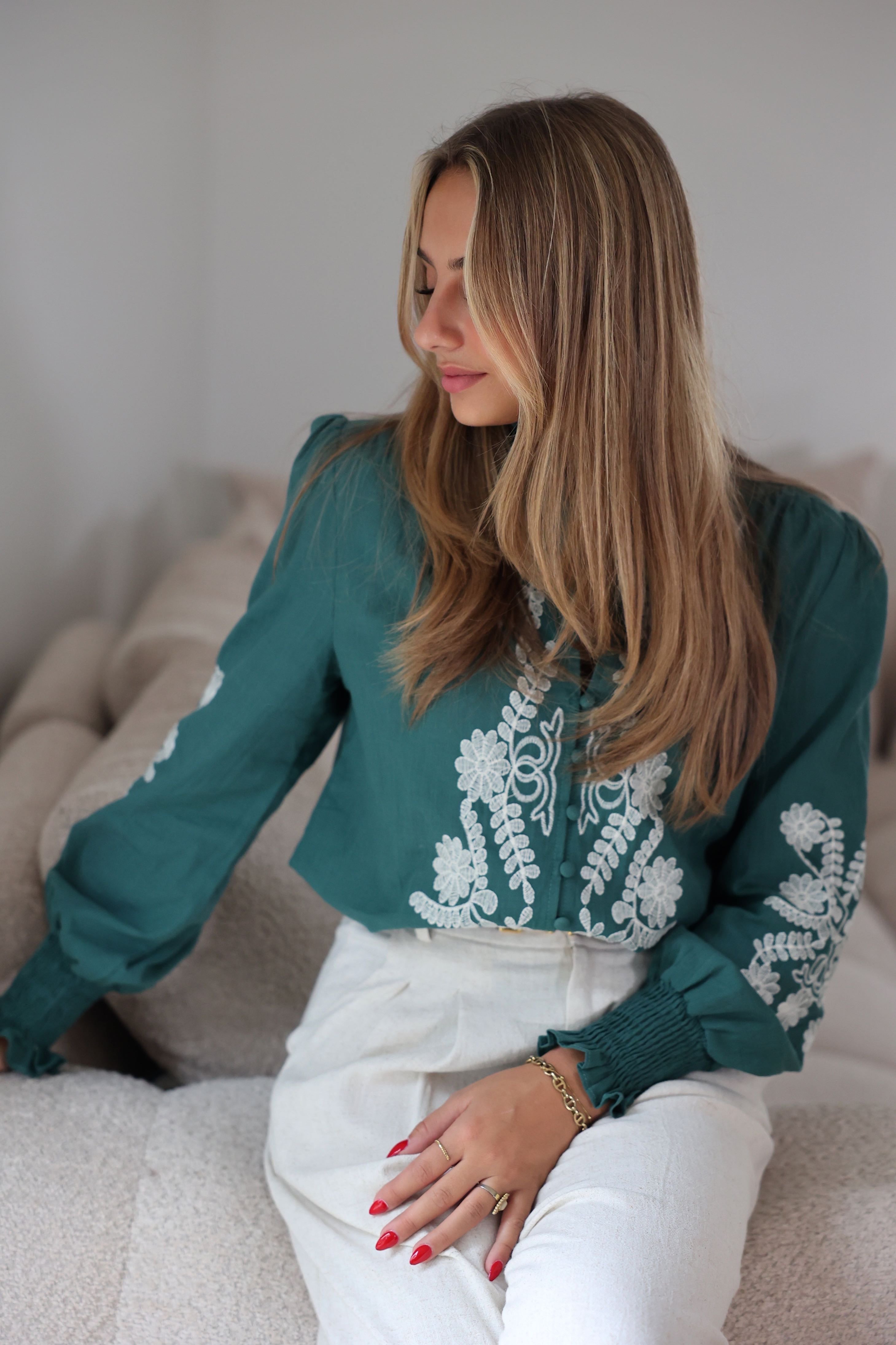 BLOUSE SUZANNA - VERT