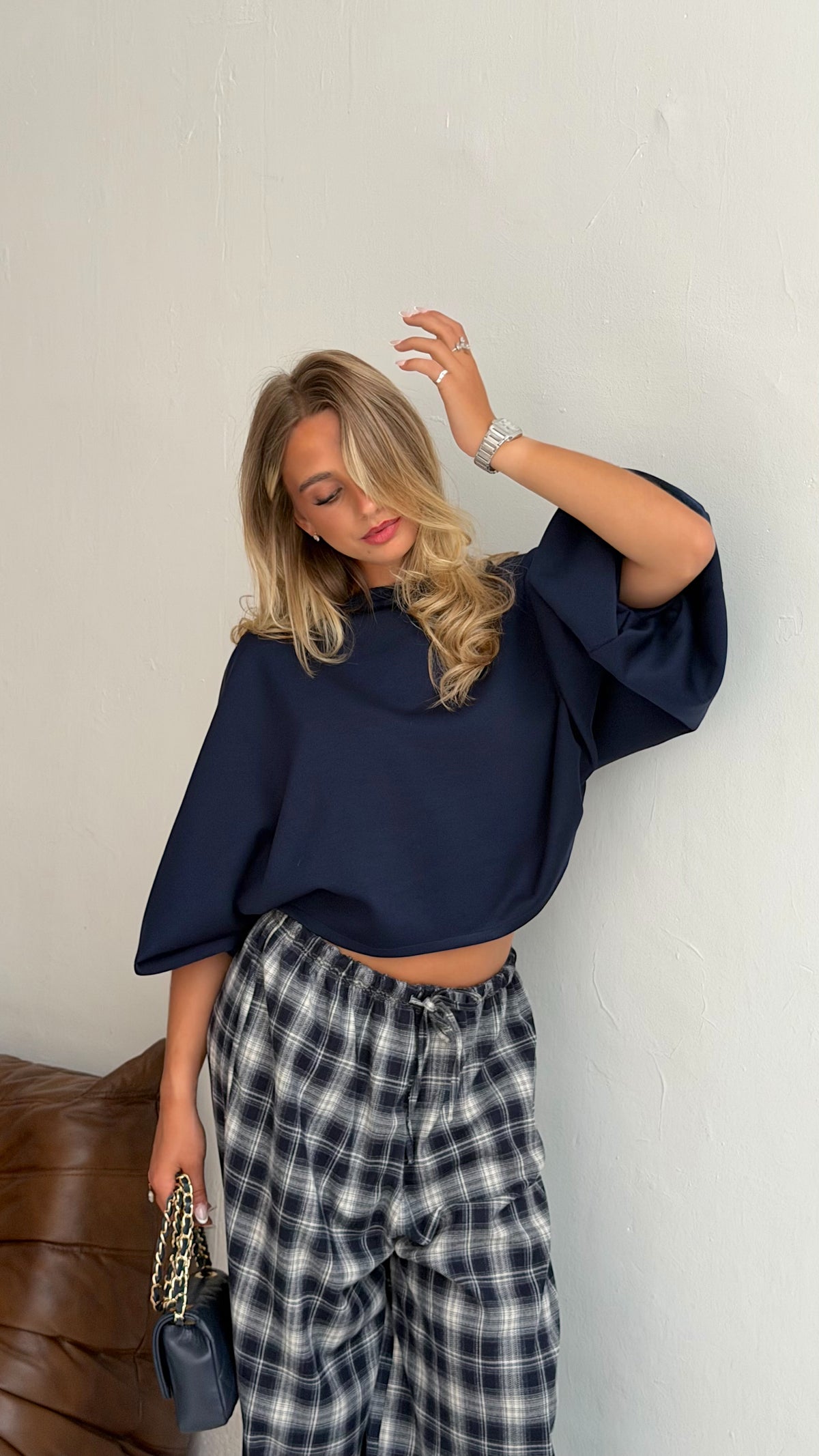 SWEAT MANON - MARINE