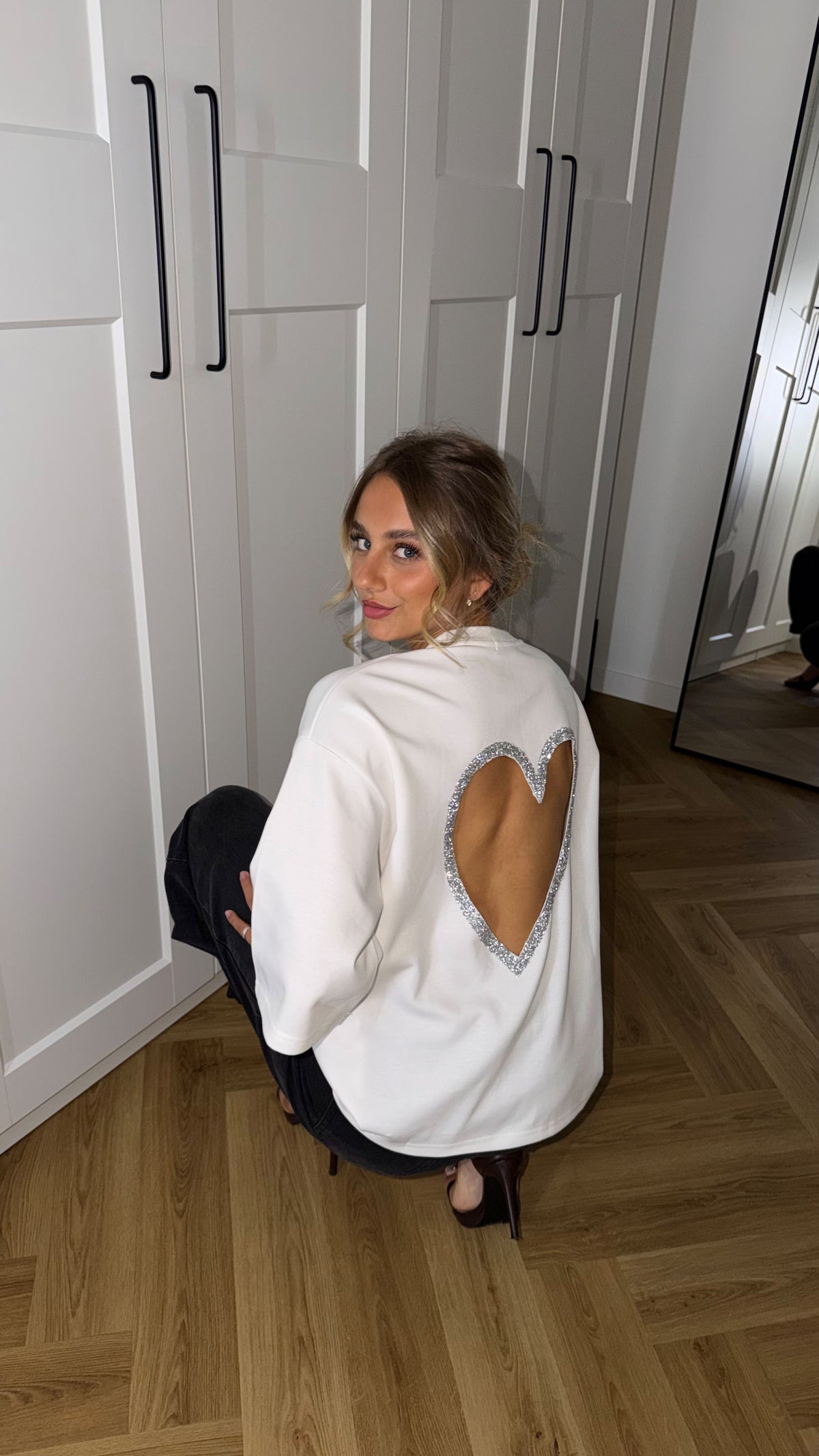 T-SHIRT COEUR - BLANC