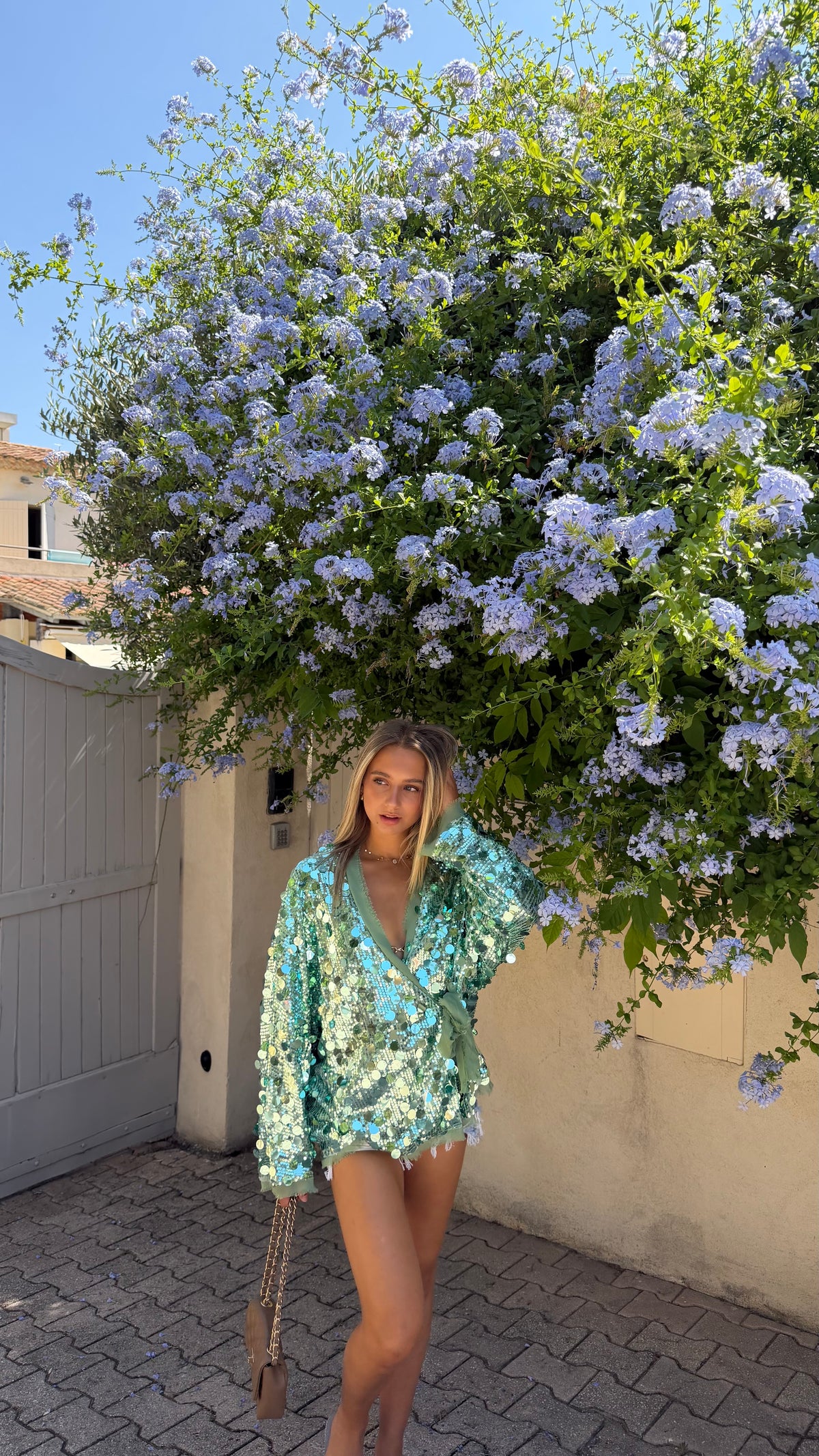 GILET ALICE - TURQUOISE