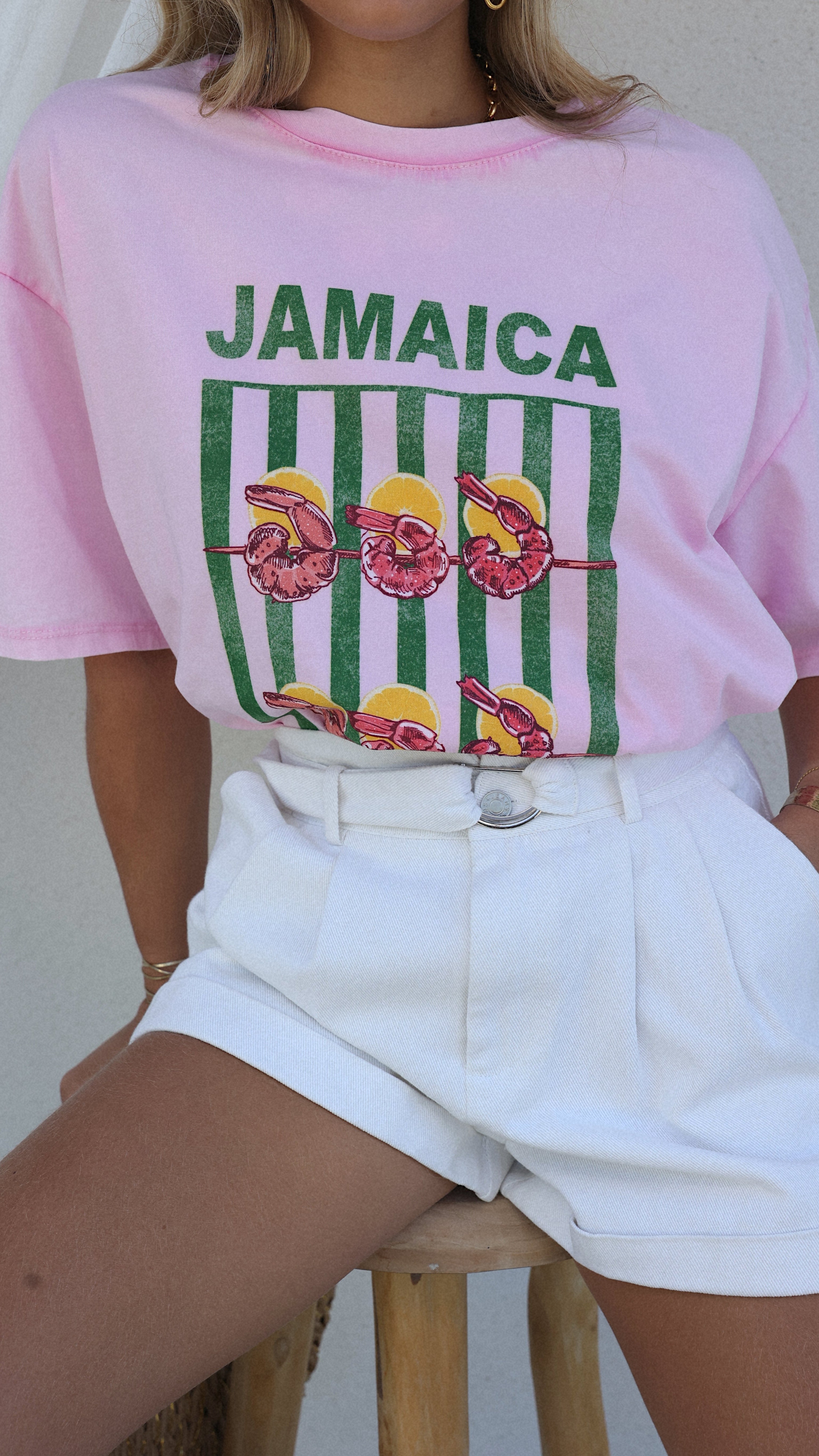 CAMISETA JAMAICA - ROSA