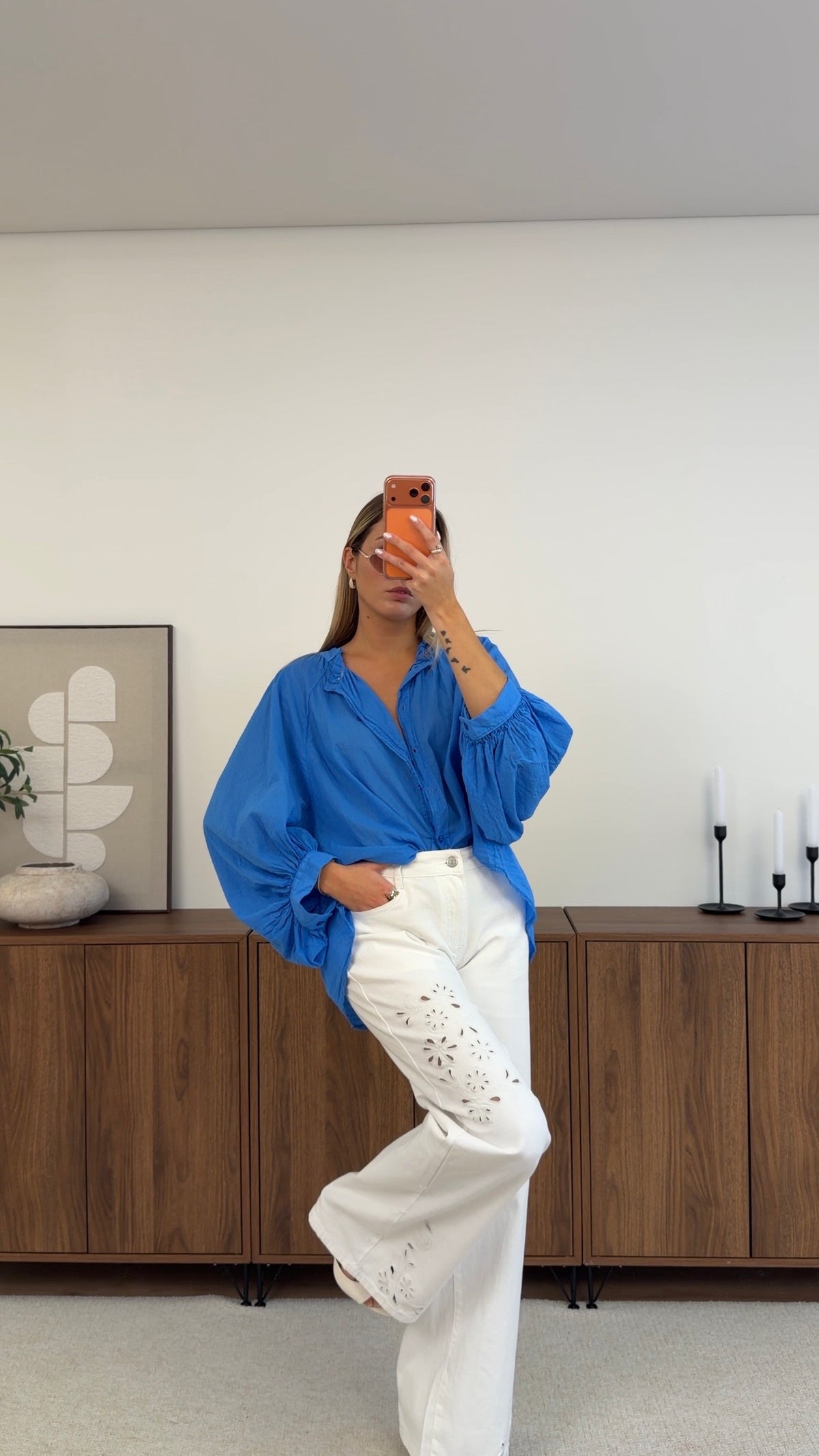 AZÉLIE BLOUSE - ELECTRIC BLUE