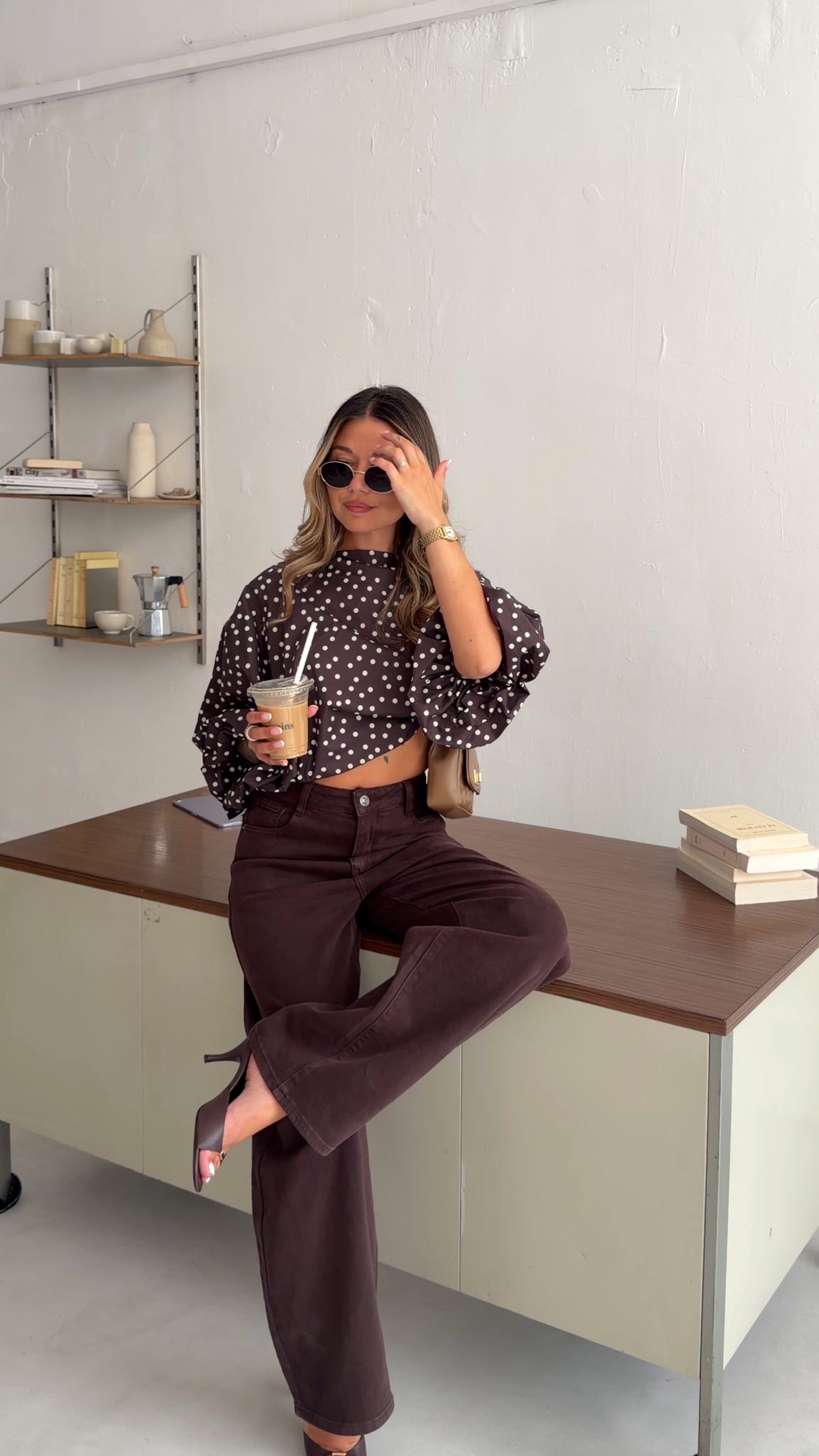 BLOUSE ANAIS - CHOCO
