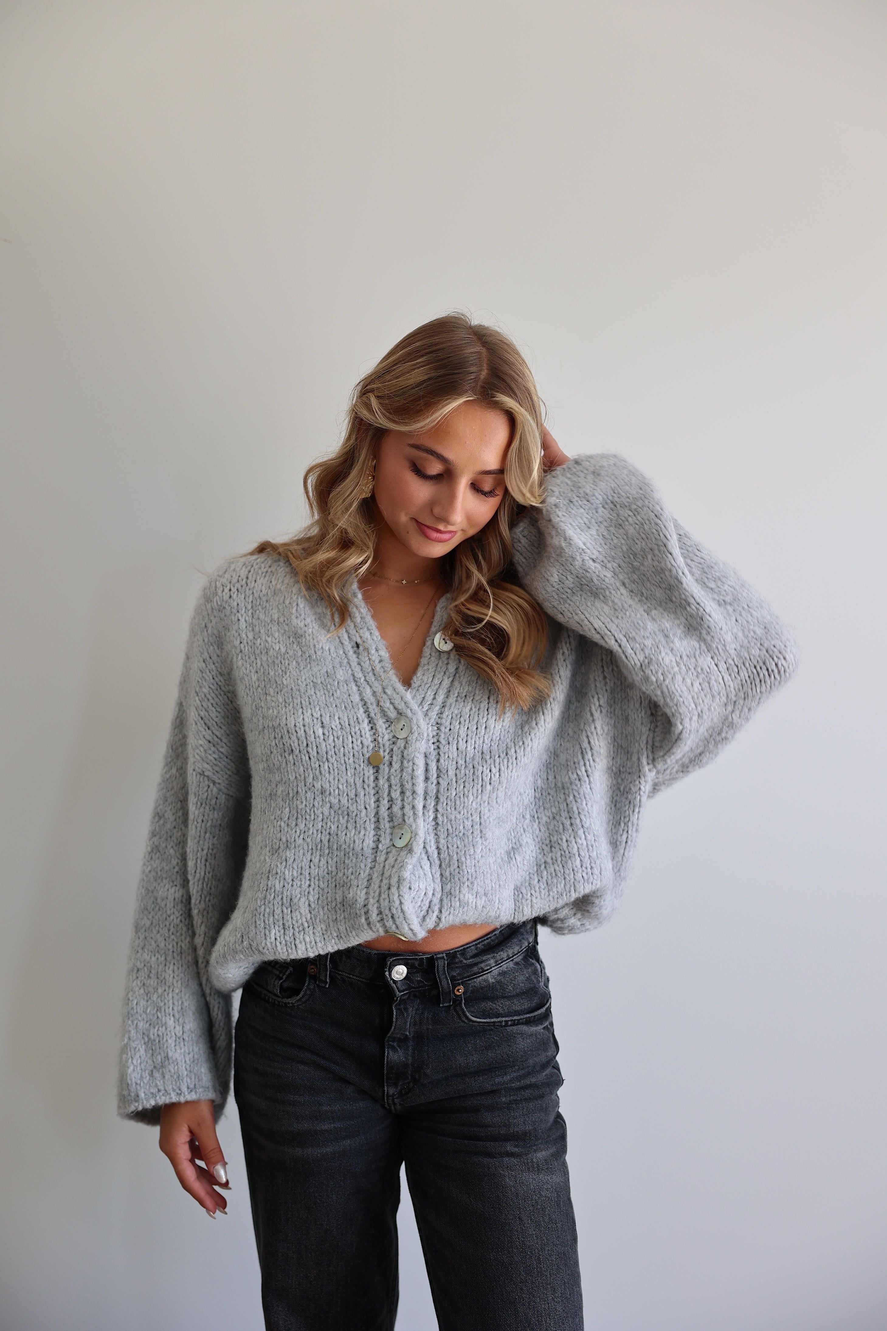 LARA CARDIGAN - GREY