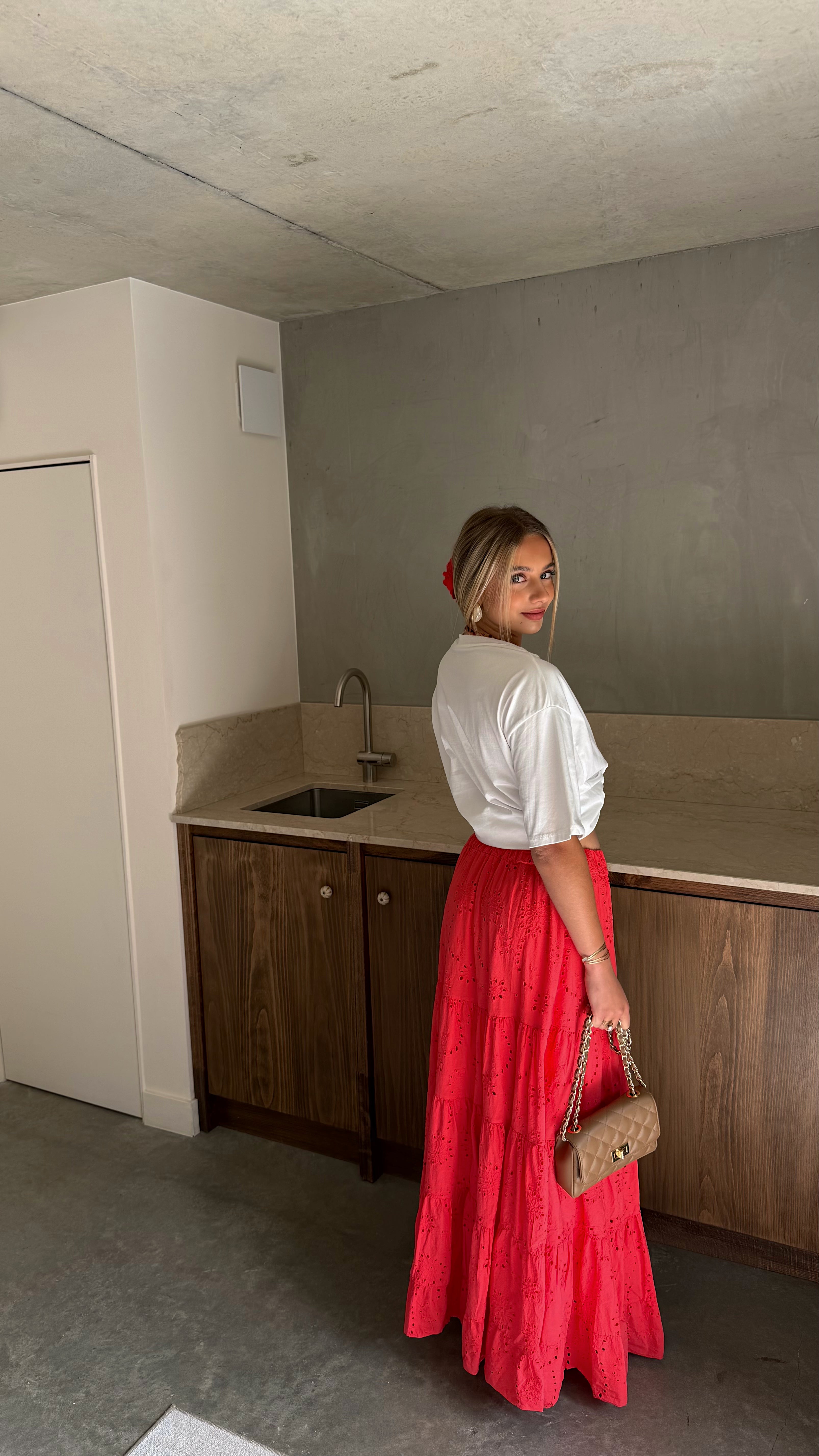 JUPE ELISA - ROUGE