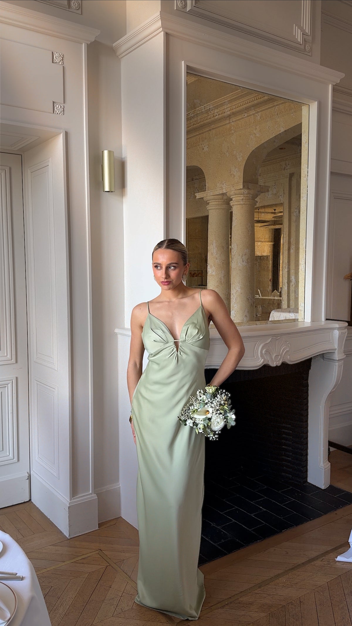 ANITA DRESS - SAGE GREEN