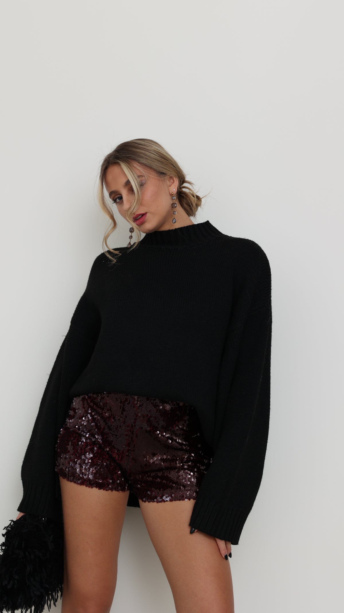 SHORT LOLIE - BORDEAUX