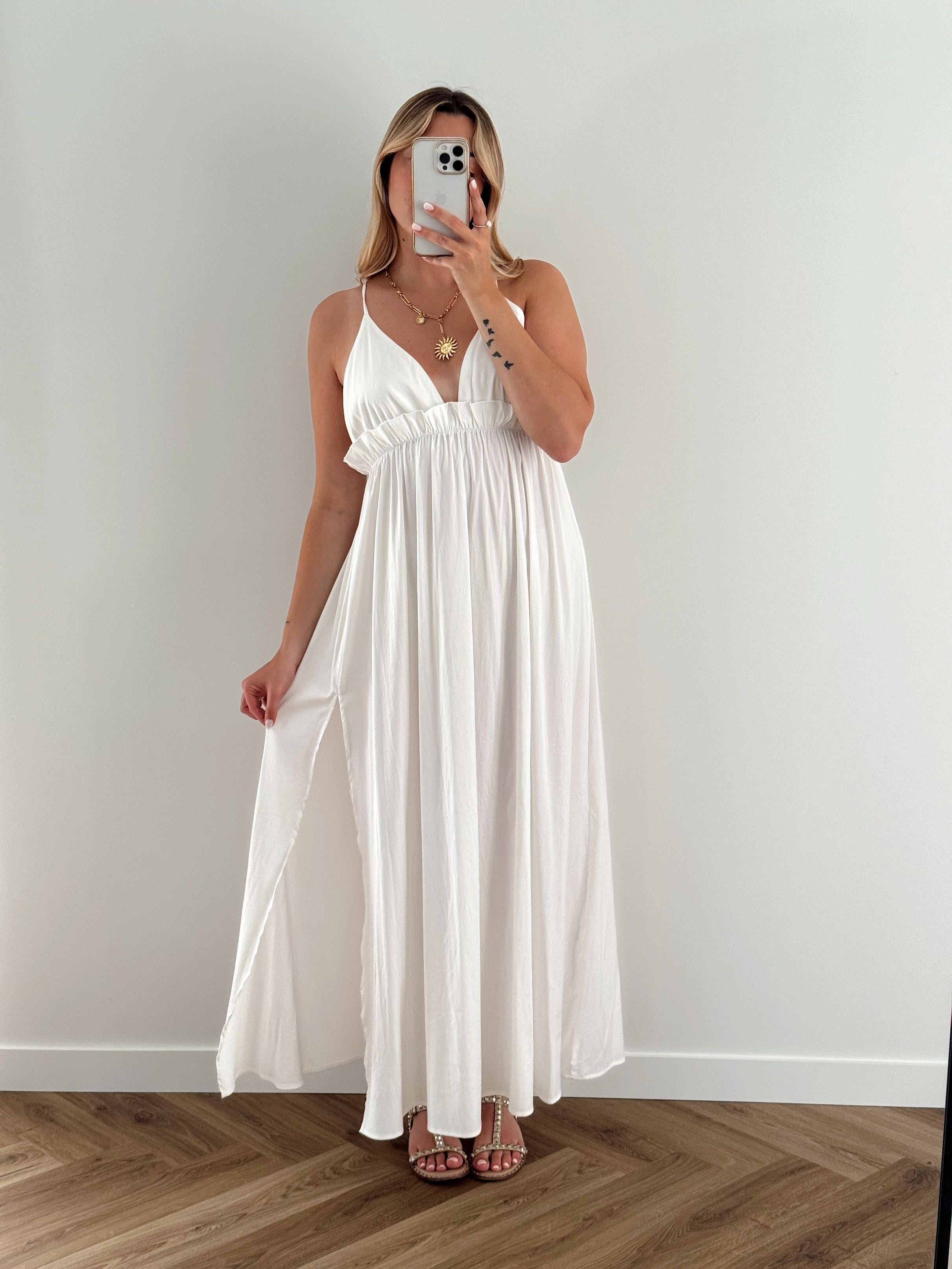 ROBE ANISSA -  BLANC