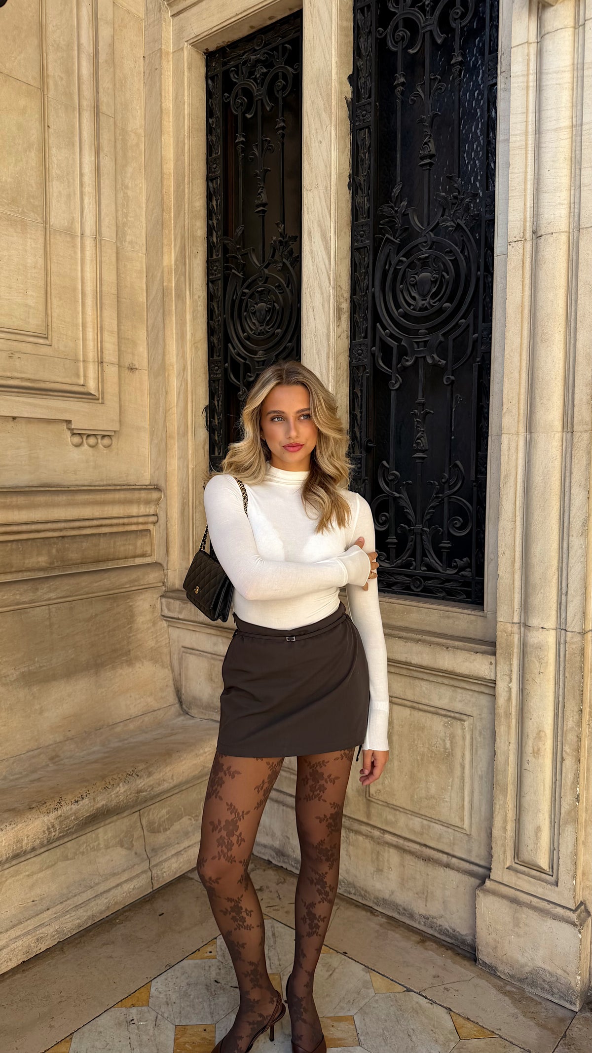 LOREN SKORT - CHOCO