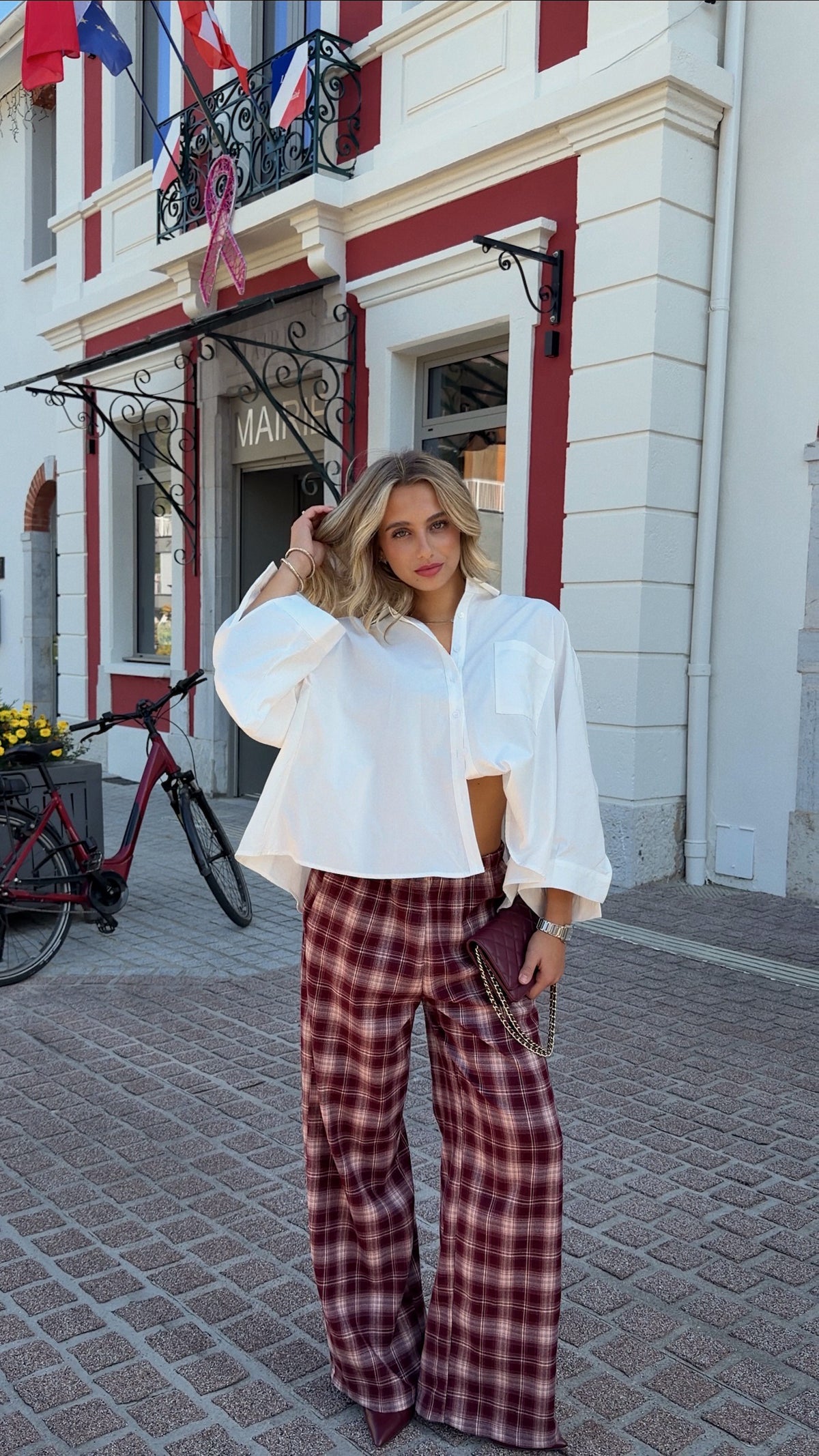 AXEL TROUSERS - BURGUNDY
