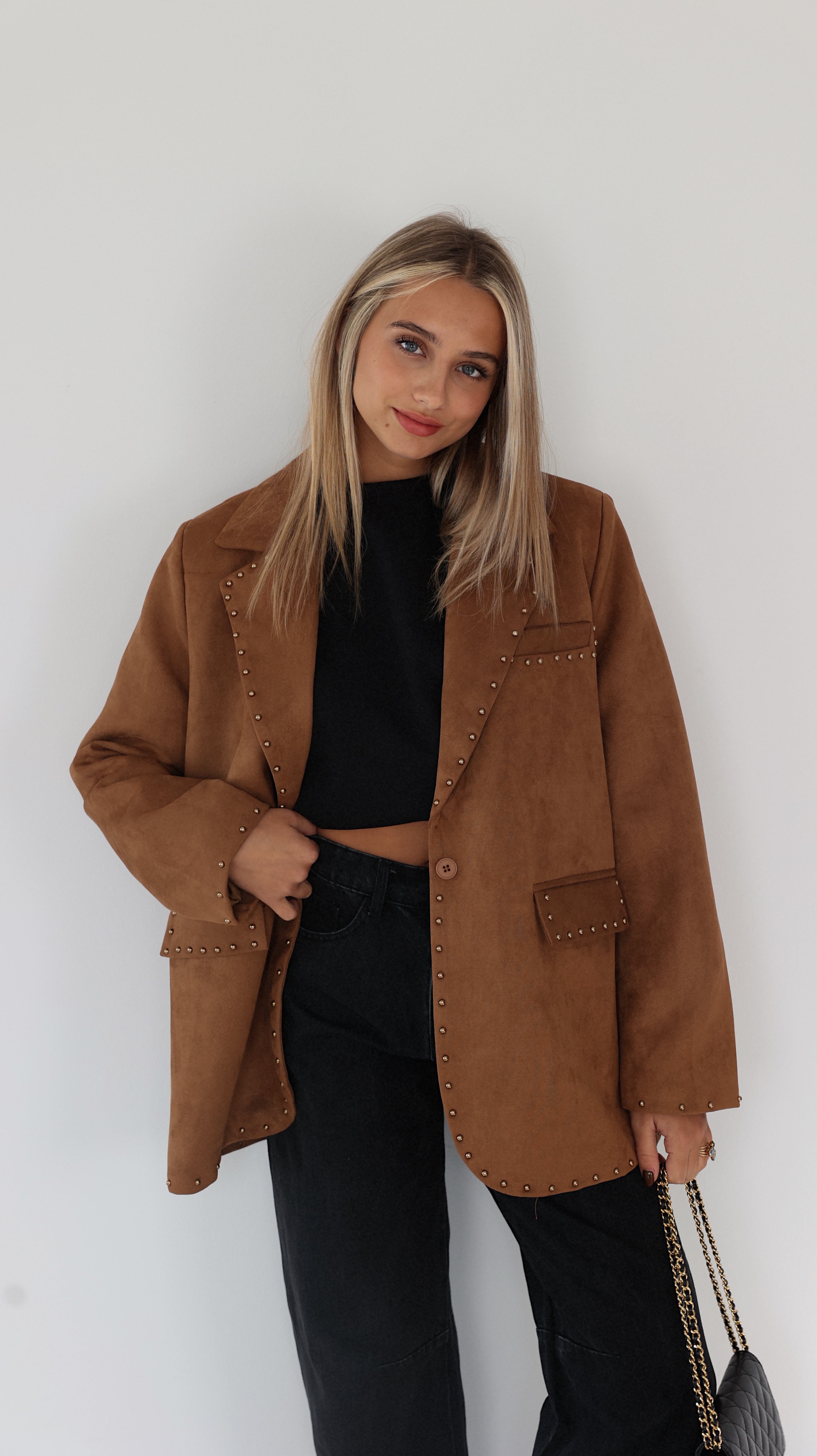 BLAZER DANIA - CAMEL