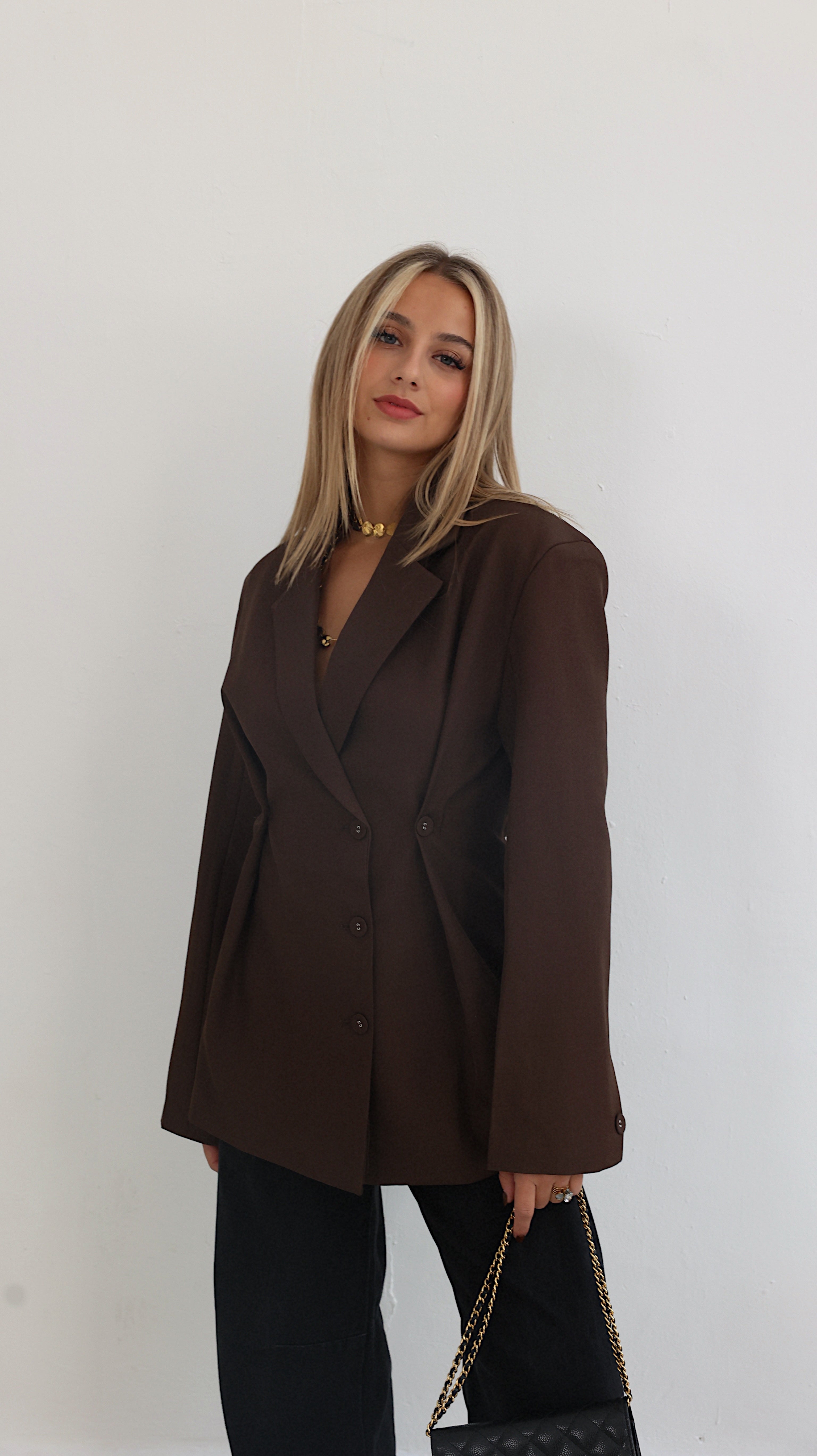 BLAZER LINA- CHOCO