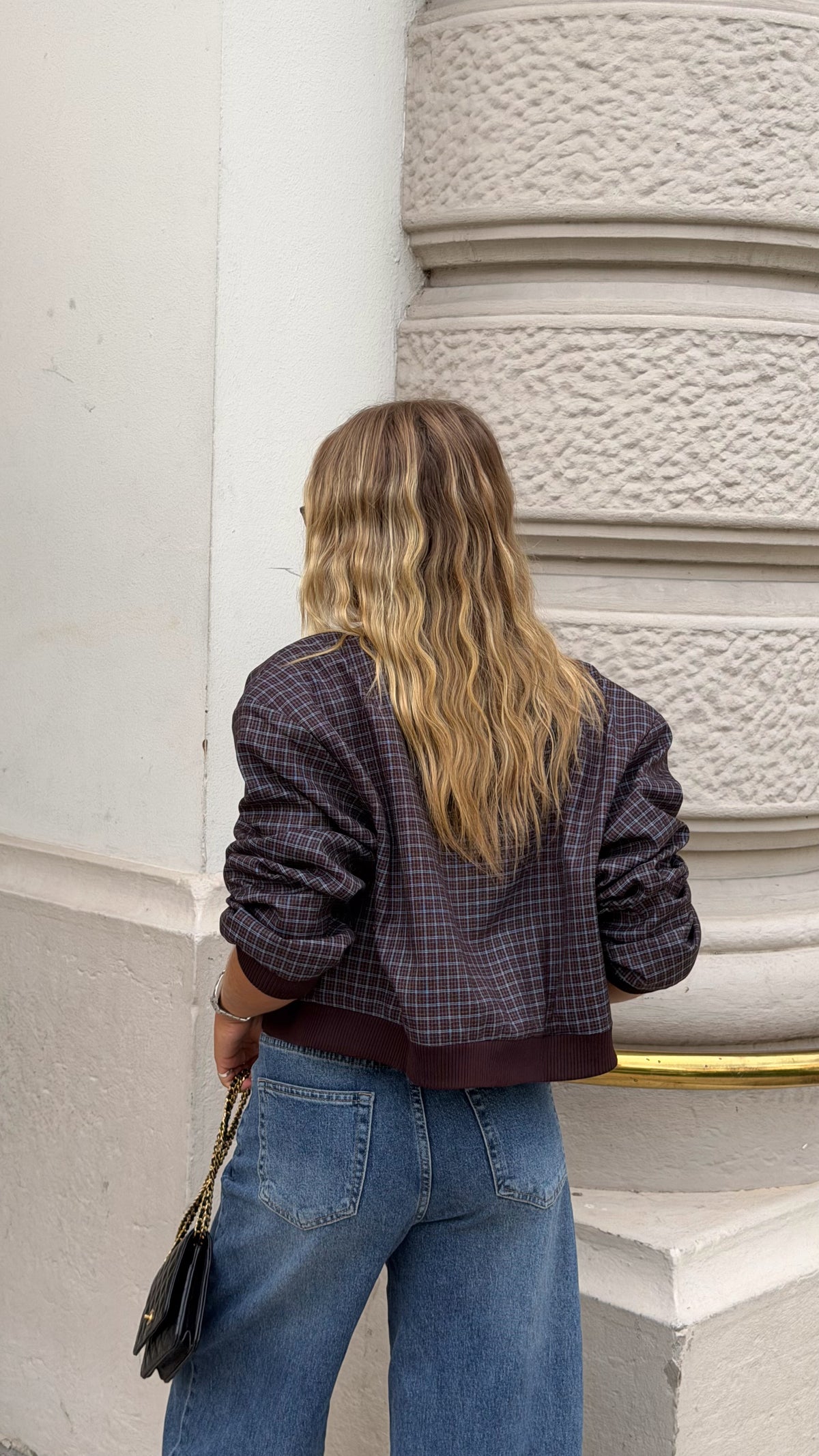 BOMBER LESLIE - MARRON ET BLEU