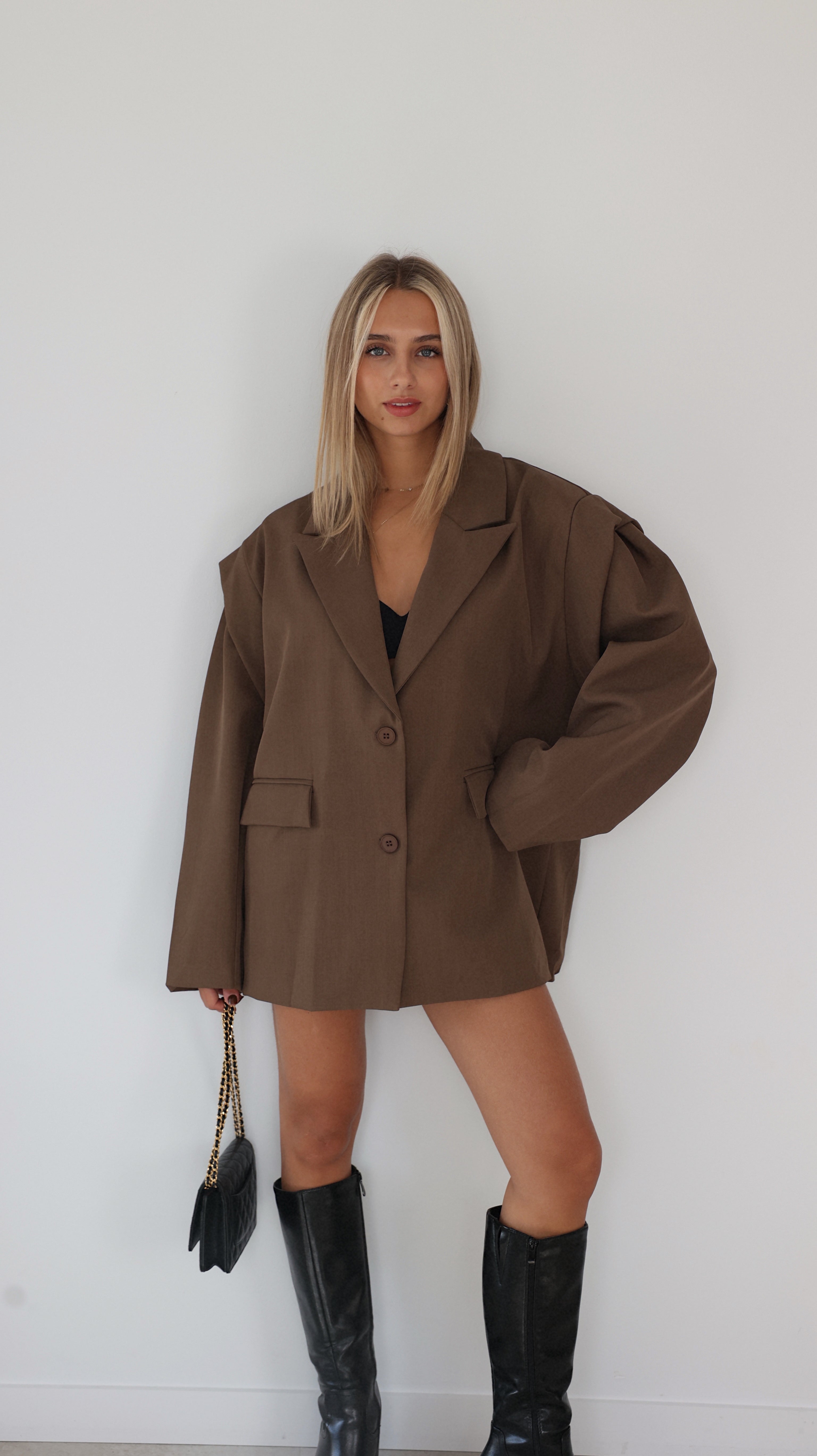 BLAZER ALOÉE - MARRON