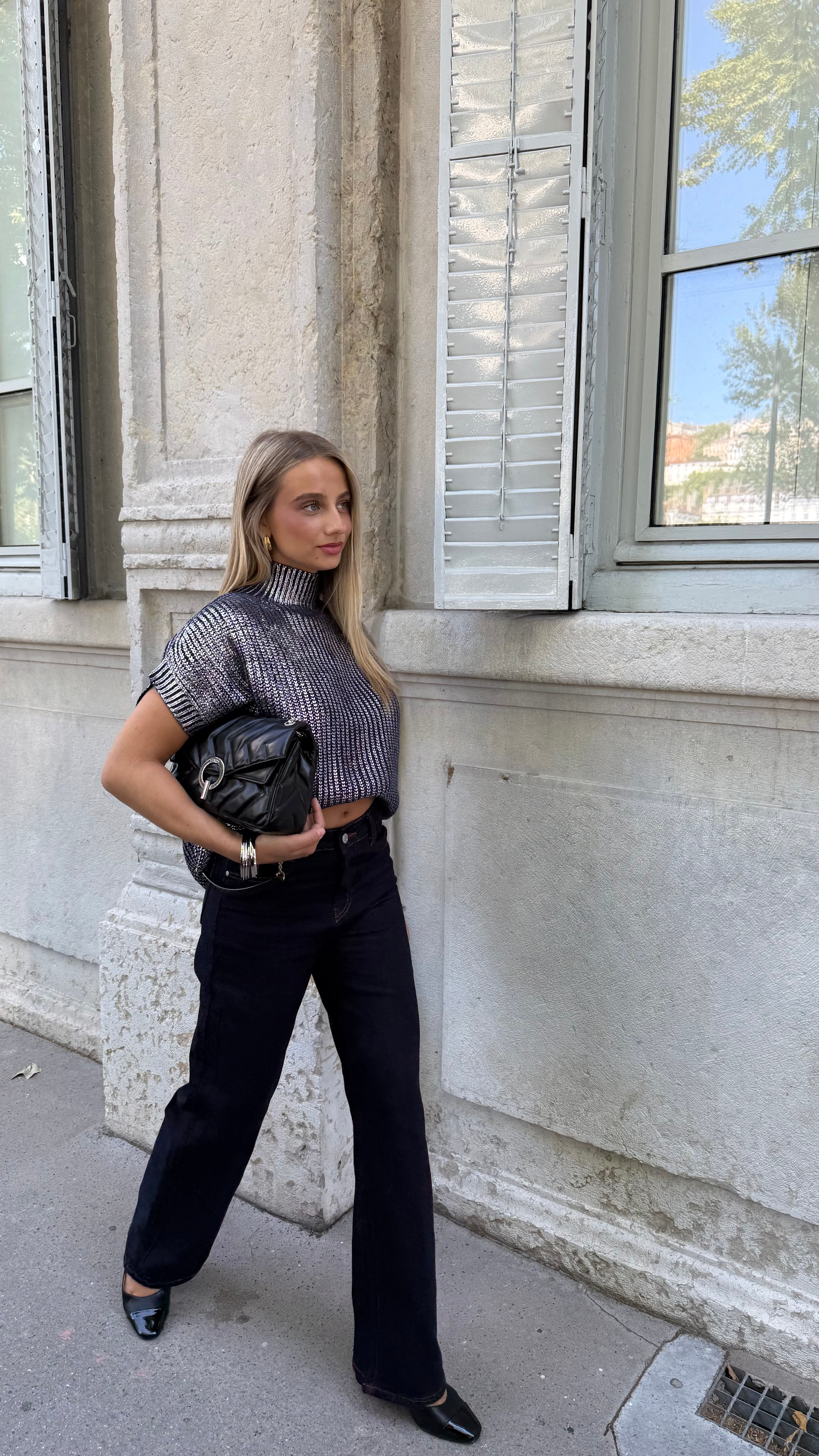 PULL SANS MANCHES NOLA - BLEU MARINE