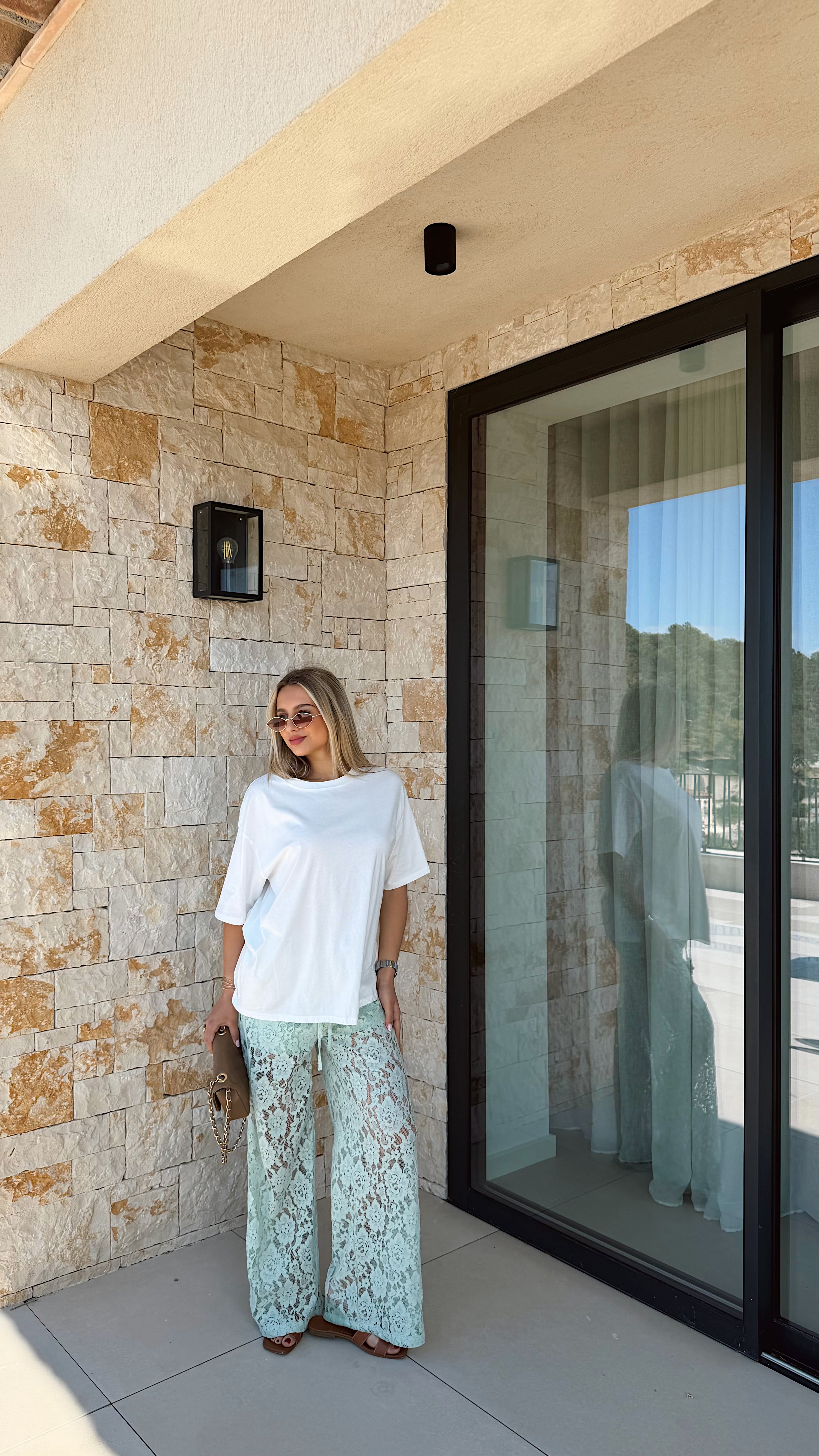 PANTALÓN LEANE - TURQUESA