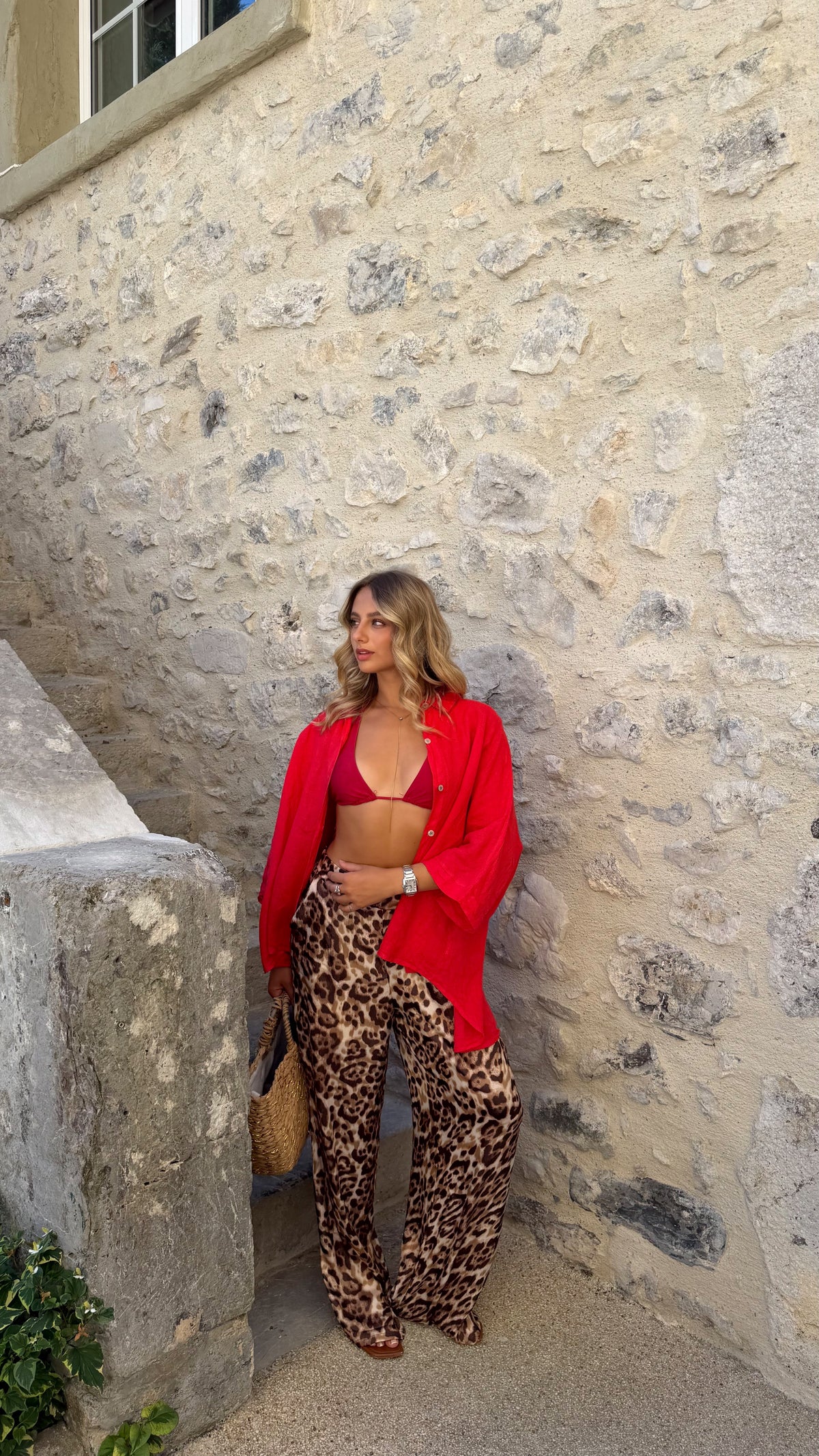 CHEMISE LINA - ROUGE