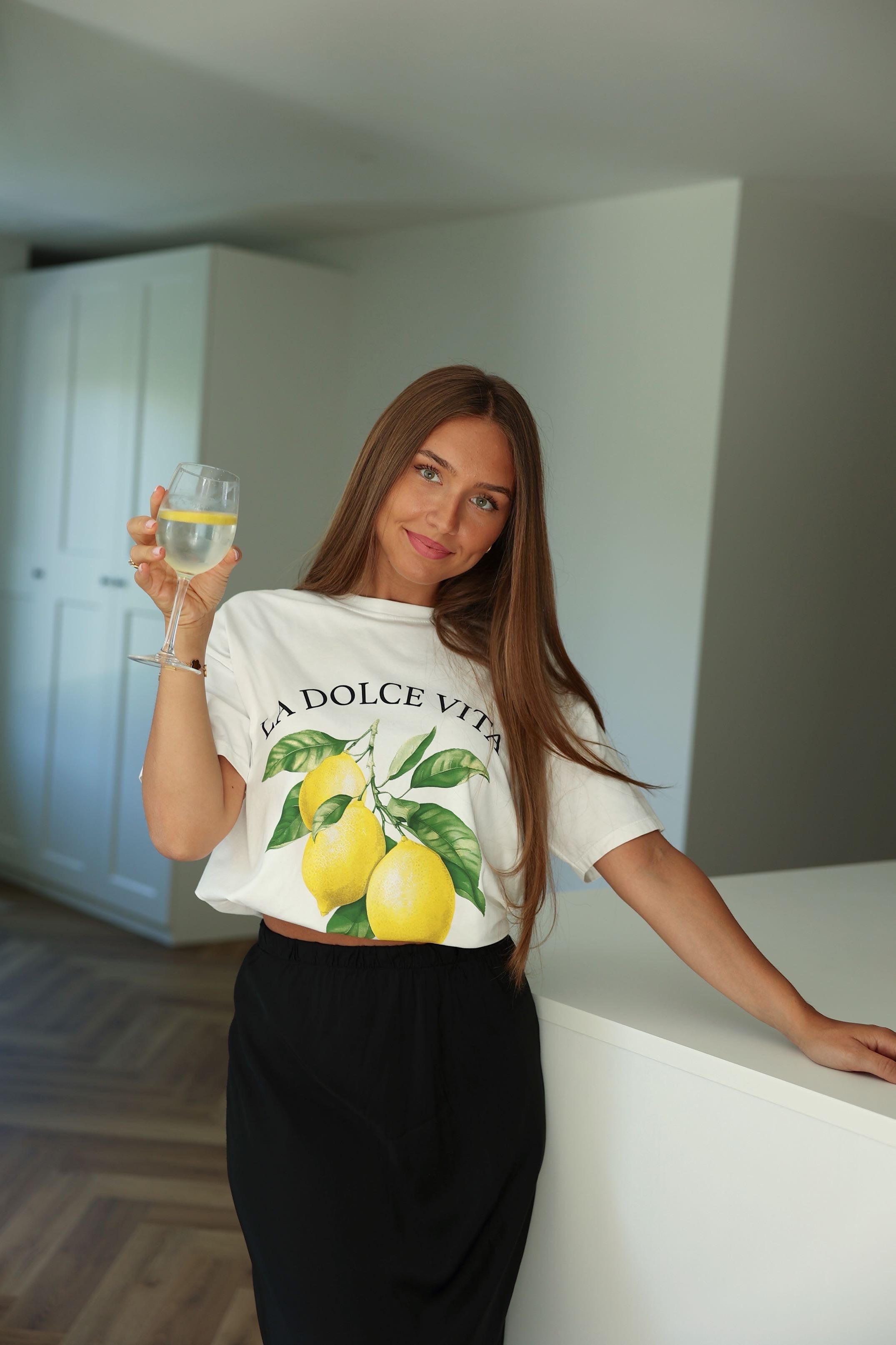 T-SHIRT LEMON - BLANC